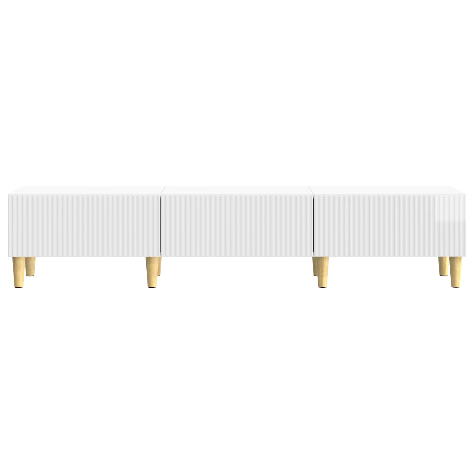 TV ormar s ladicama Bijela visokog sjaja 147 x 34,5 x 30 cm