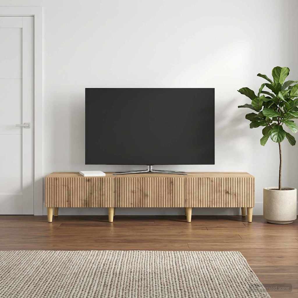 TV ormar 147 x 34,5 x 30 cm Hrast artisan Konstruirano drvo