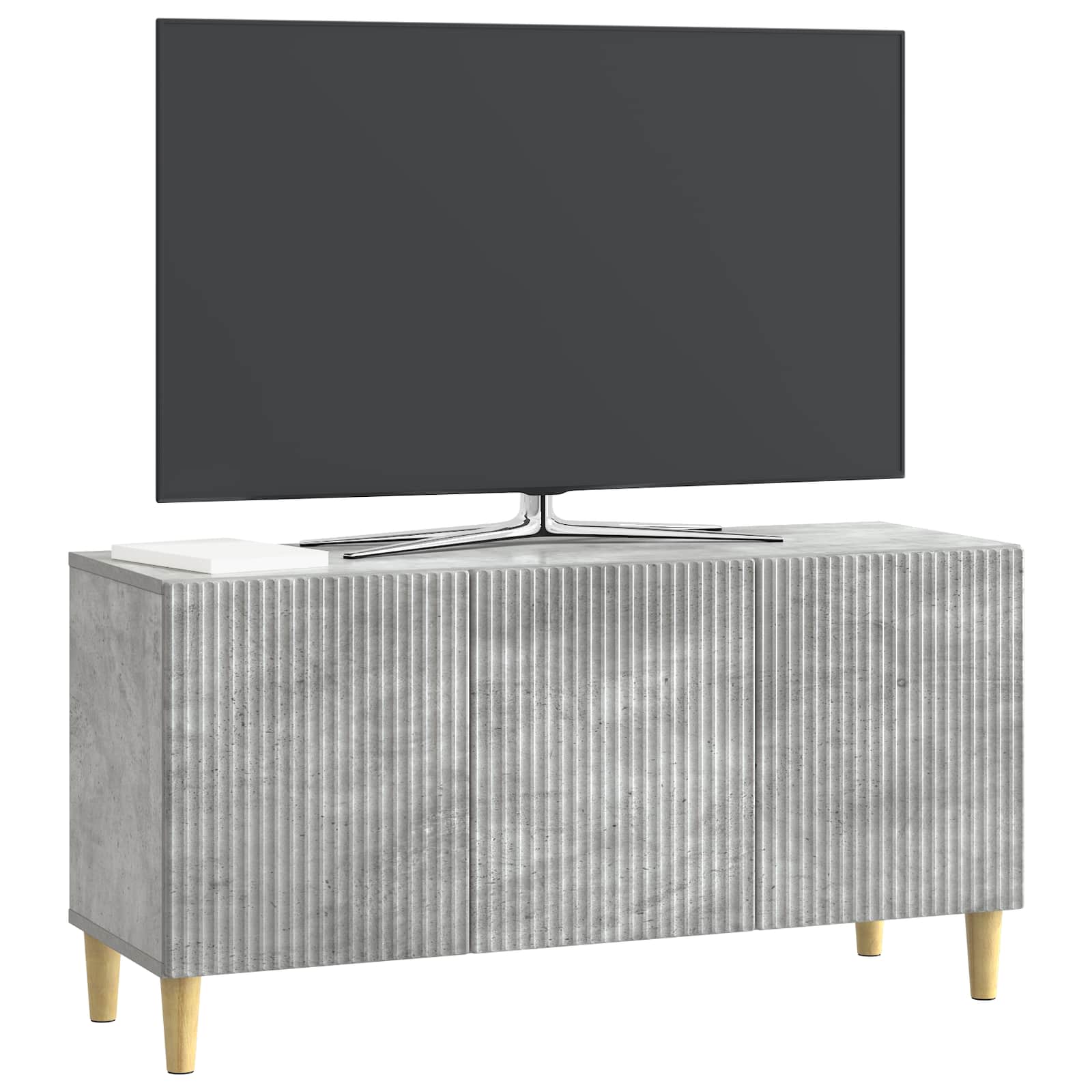 TV ormar Betonska siva 99 x 34,5 x 50 cm Konstruirano drvo