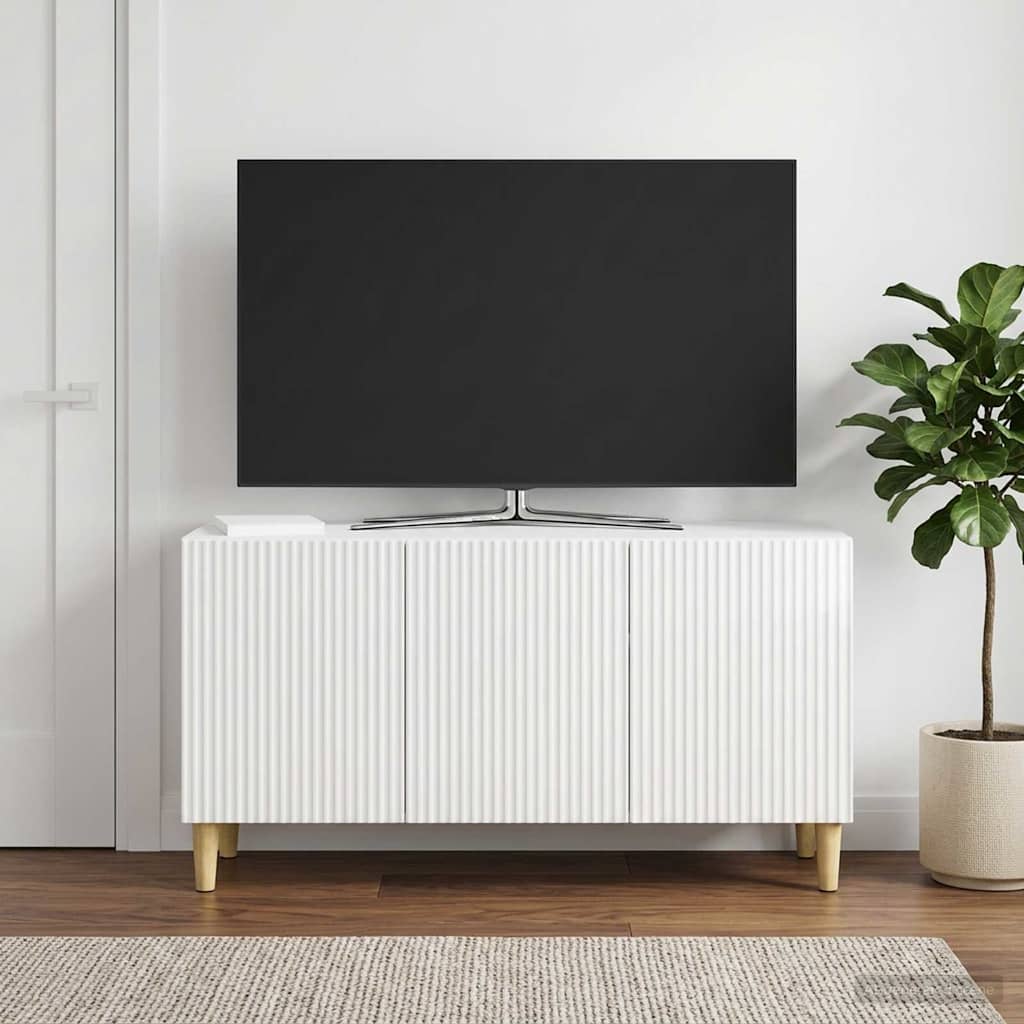 TV ormar 99 x 34,5 x 50 cm Bijela visokog sjaja