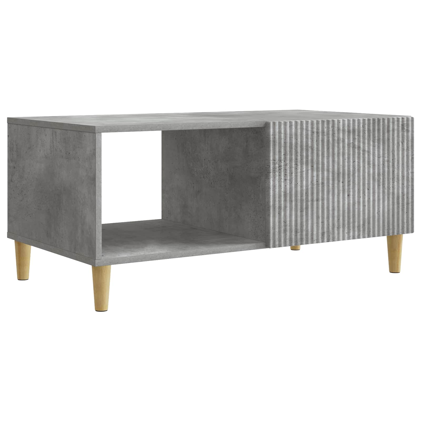 Kava Stol Betonska siva 90 x 50 x 40 cm Konstruirano drvo