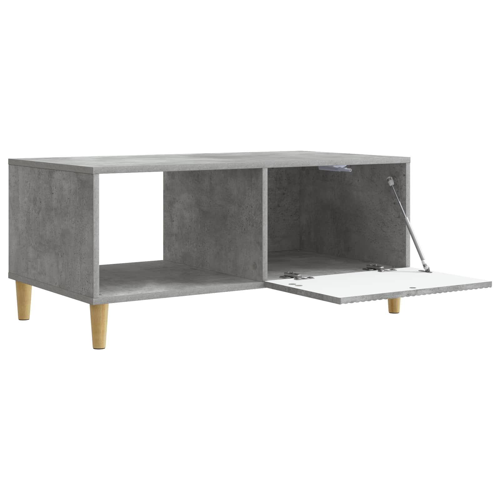 Kava Stol Betonska siva 90 x 50 x 40 cm Konstruirano drvo