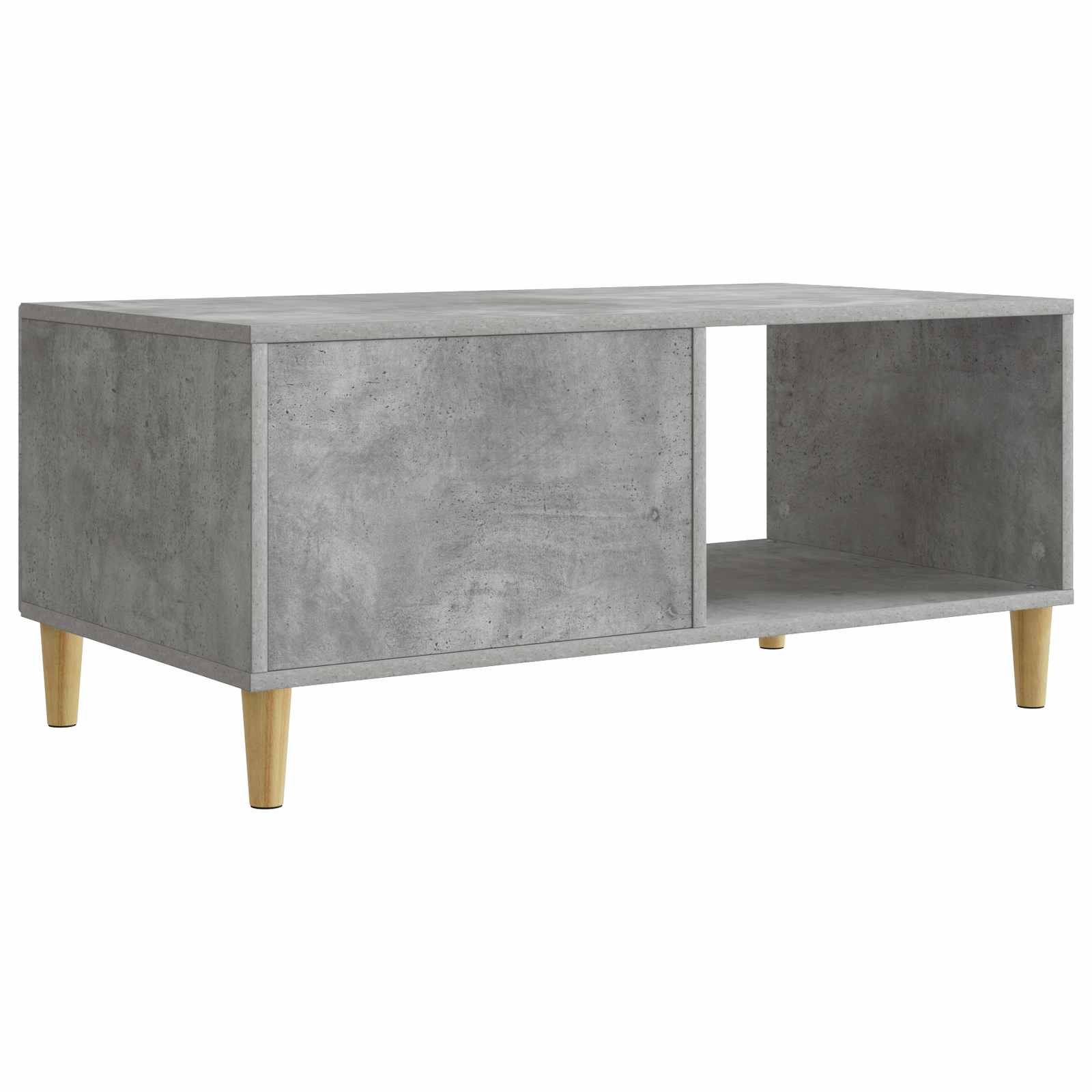 Kava Stol Betonska siva 90 x 50 x 40 cm Konstruirano drvo