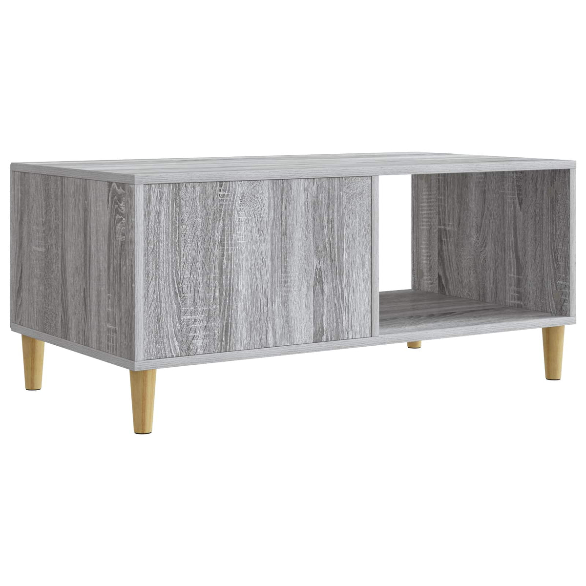 Kava Stol Siva sonoma 90 x 50 x 40 cm Konstruirano drvo