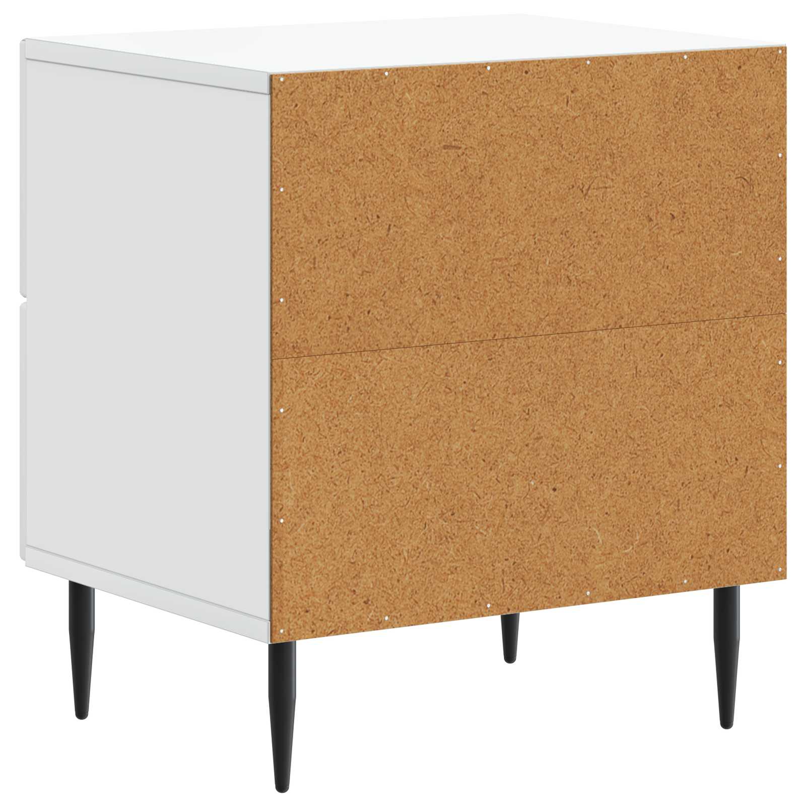 Noćni ormar 2 pcs Bijela 43 x 34,5 x 47,5 cm Konstruirano drvo