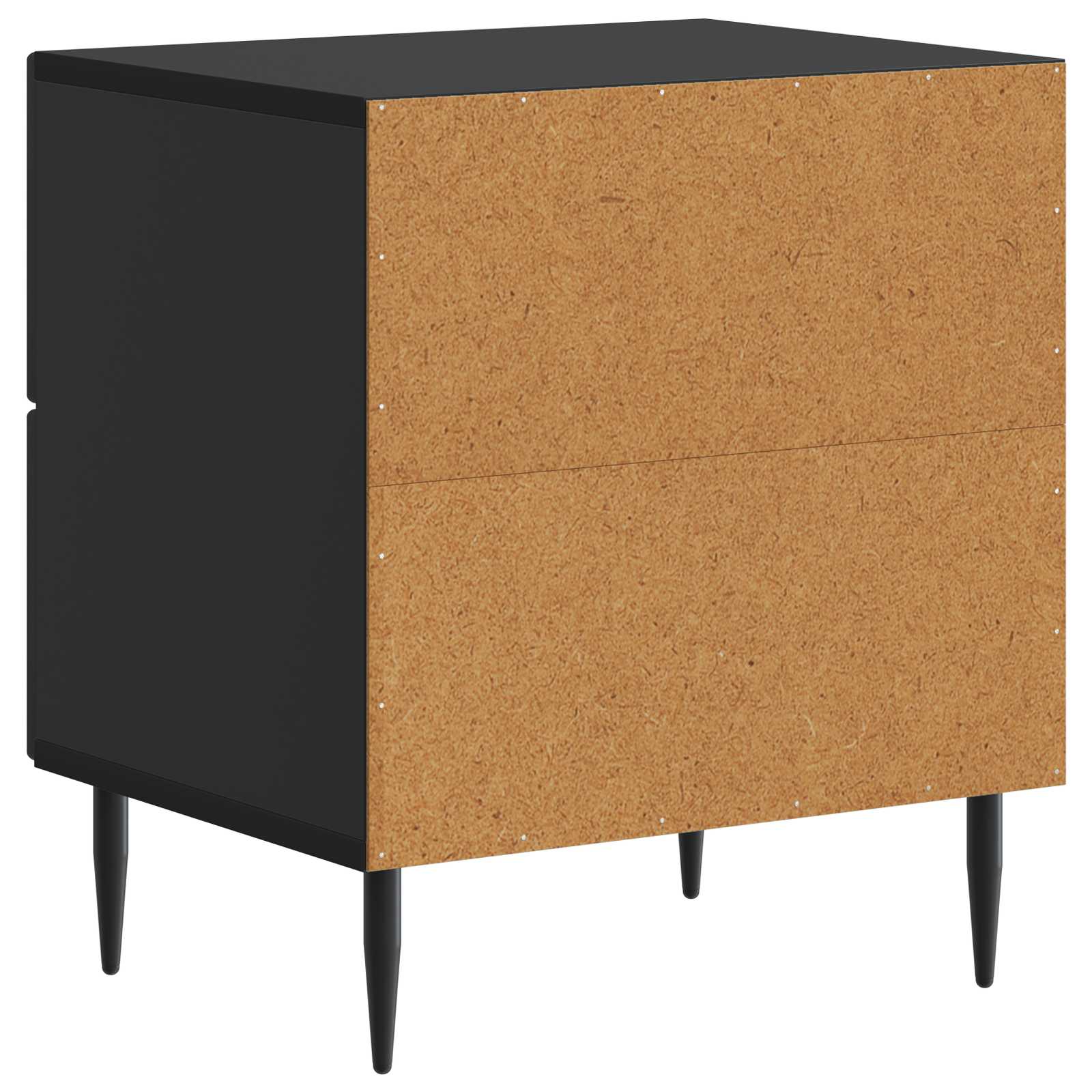 Noćni ormar 2 pcs Crna 43 x 34,5 x 47,5 cm Konstruirano drvo