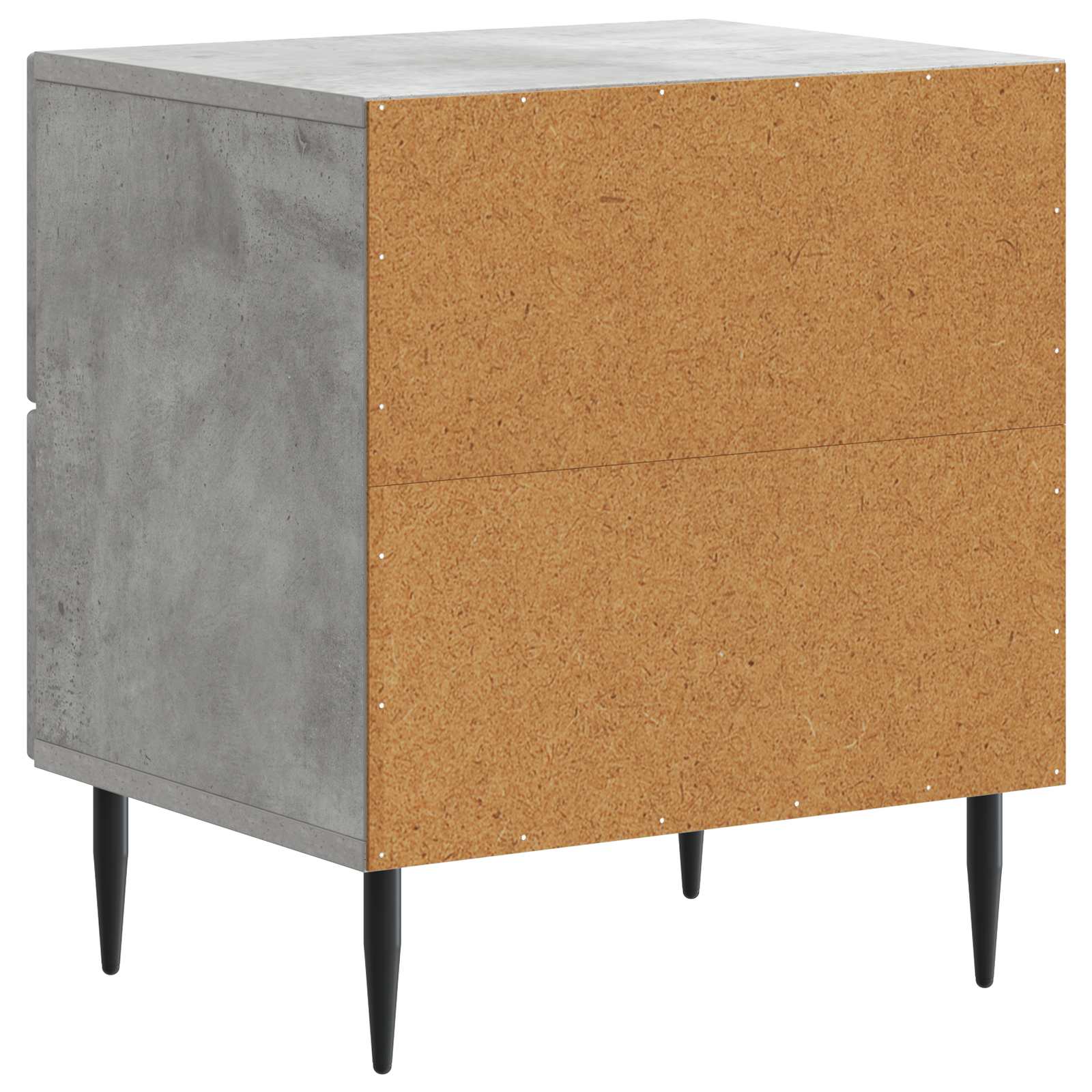 Noćni ormar s ladicama 2 pcs Betonska siva 43 x 34,5 x 47,5 cm
