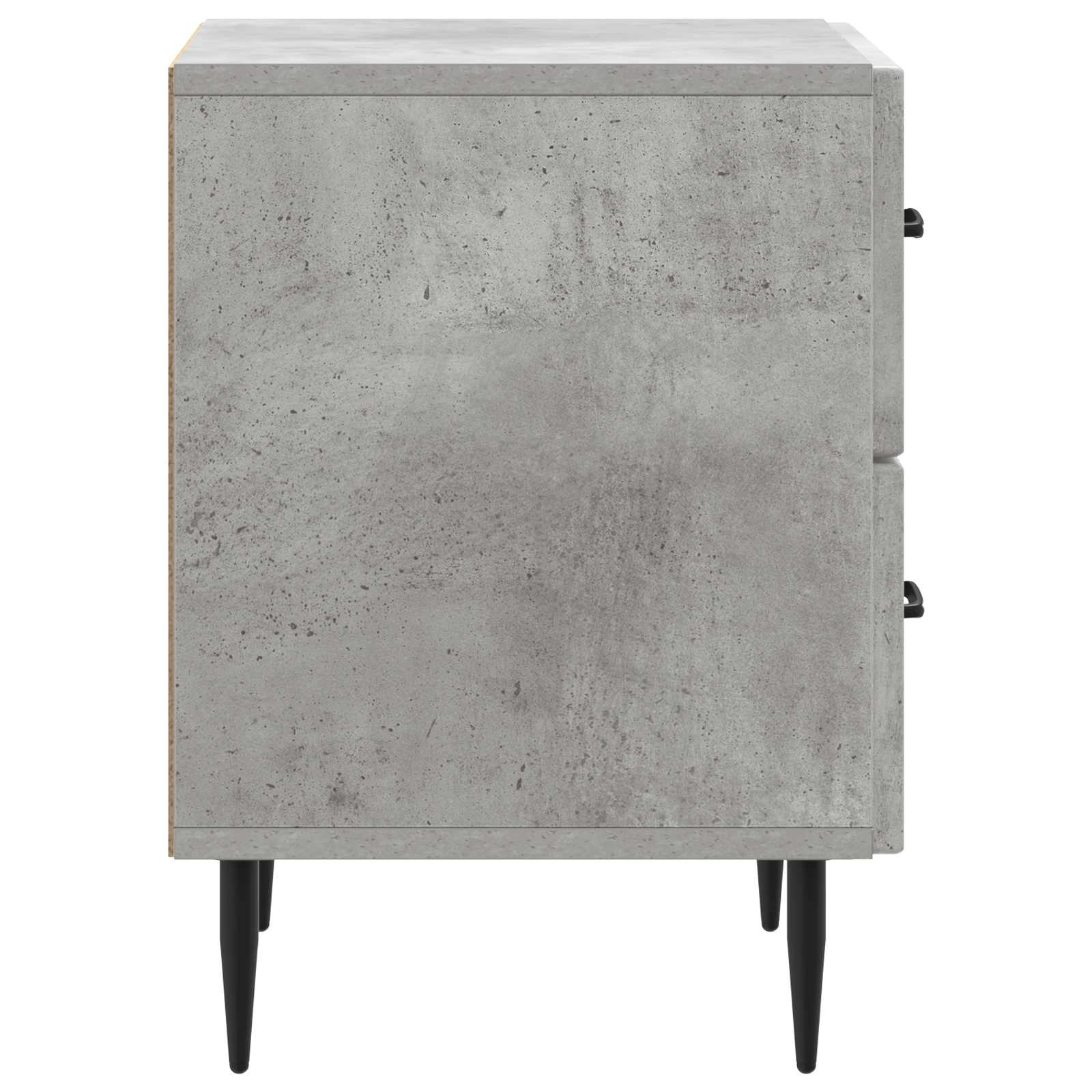 Noćni ormar s ladicama 2 pcs Betonska siva 43 x 34,5 x 47,5 cm