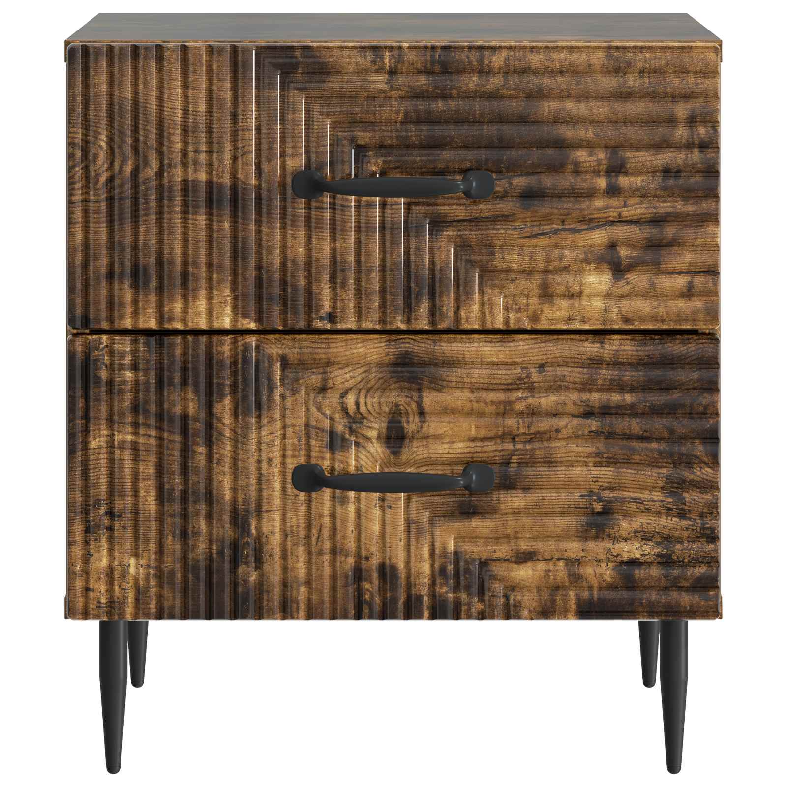 Noćni ormar s ladicama Dimljeni hrast 43 x 34,5 x 47,5 cm
