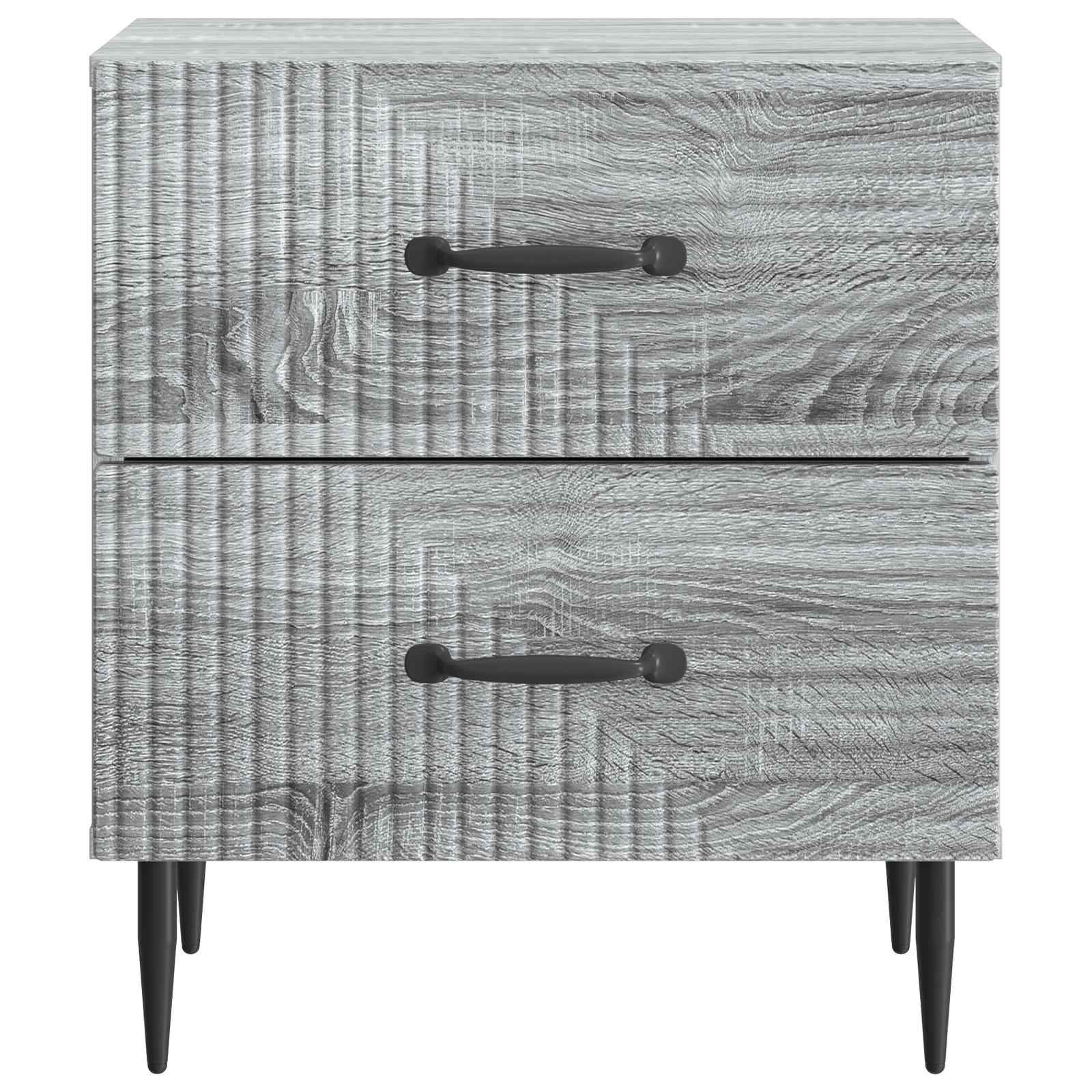 Noćni ormar Siva sonoma 43 x 34,5 x 47,5 cm Konstruirano drvo