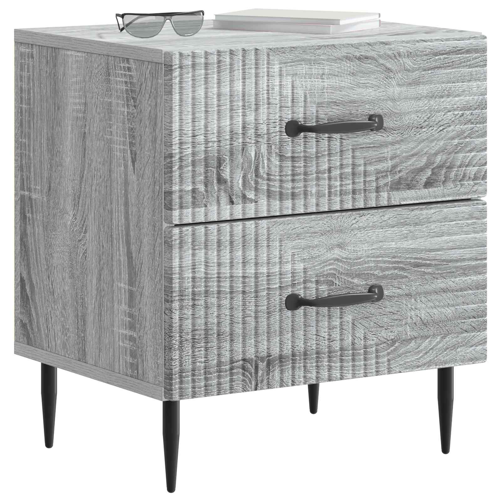 Noćni ormar Siva sonoma 43 x 34,5 x 47,5 cm Konstruirano drvo