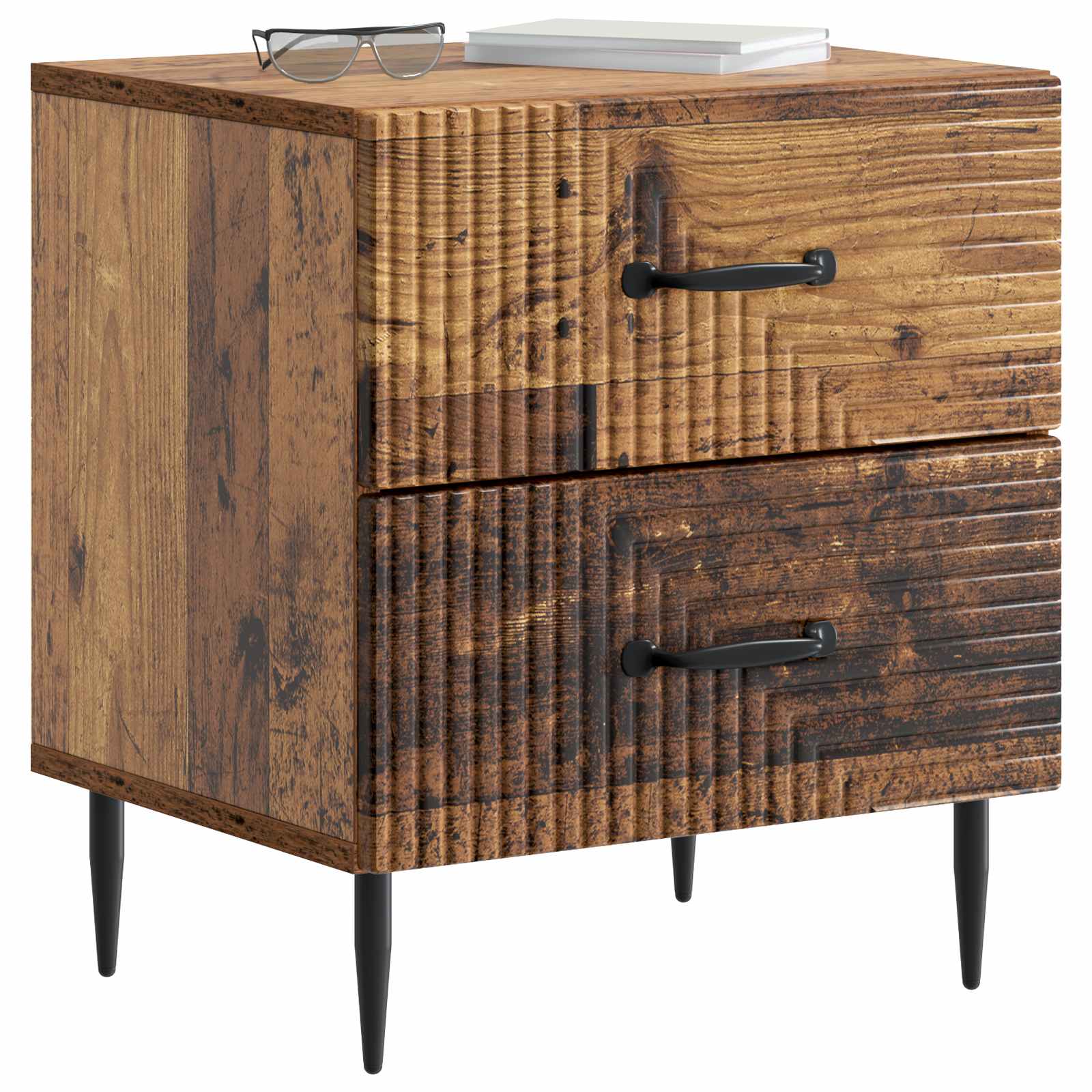 Noćni ormar Staro drvo 43 x 34,5 x 47,5 cm Konstruirano drvo