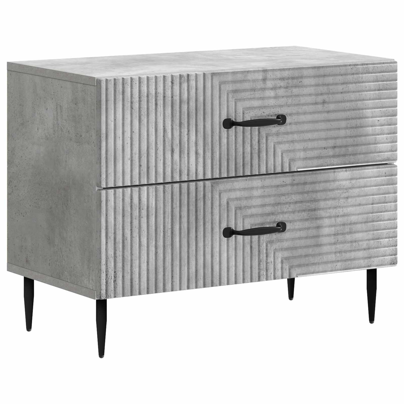 Noćni ormar Betonska siva 62 x 34,5 x 47,5 cm Konstruirano drvo