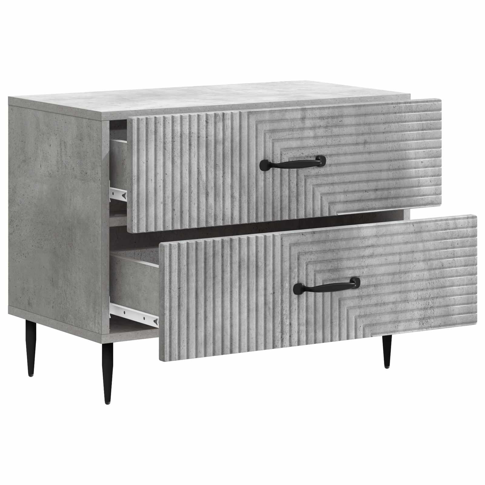 Noćni ormar Betonska siva 62 x 34,5 x 47,5 cm Konstruirano drvo