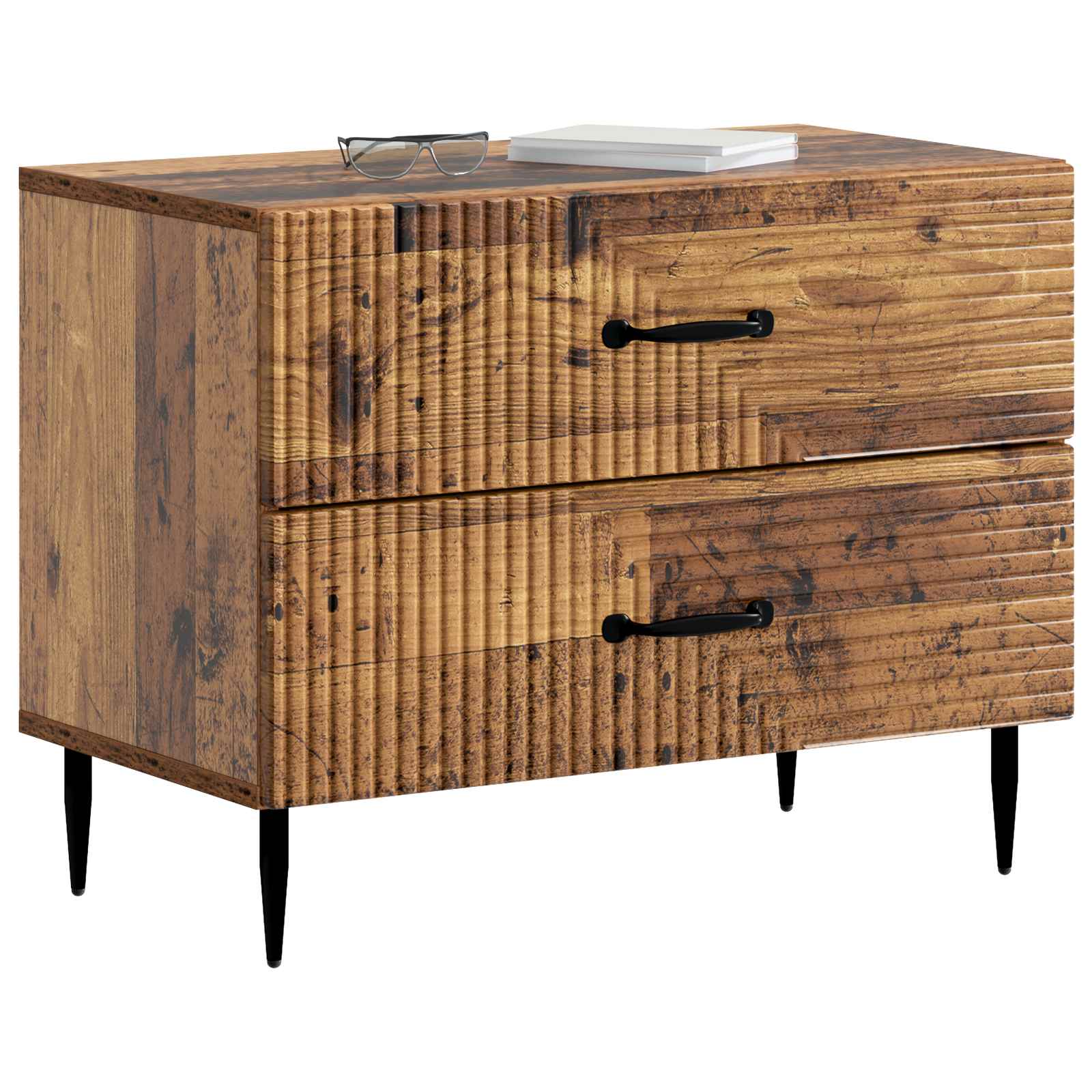 Noćni ormar Staro drvo 62 x 34,5 x 47,5 cm Konstruirano drvo
