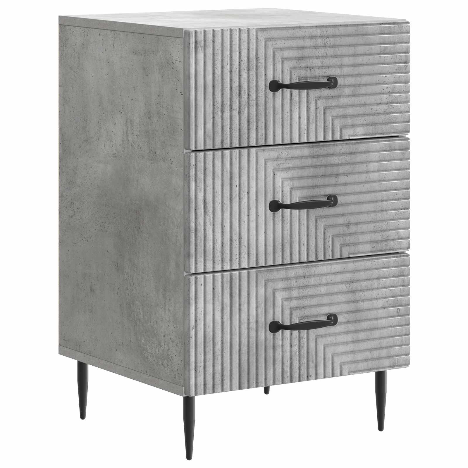 Noćni ormar Betonska siva 43 x 41 x 66,5 cm Konstruirano drvo