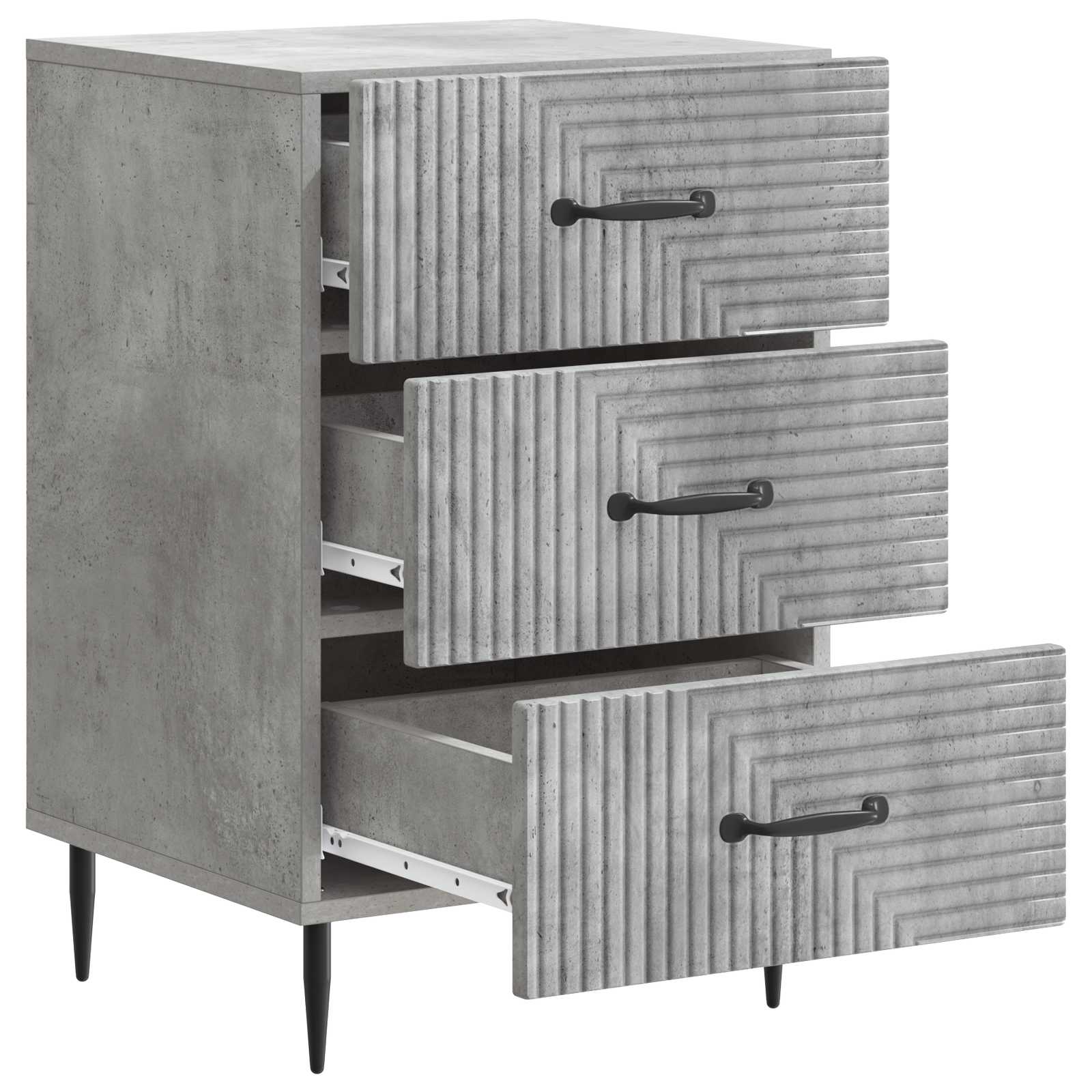 Noćni ormar Betonska siva 43 x 41 x 66,5 cm Konstruirano drvo