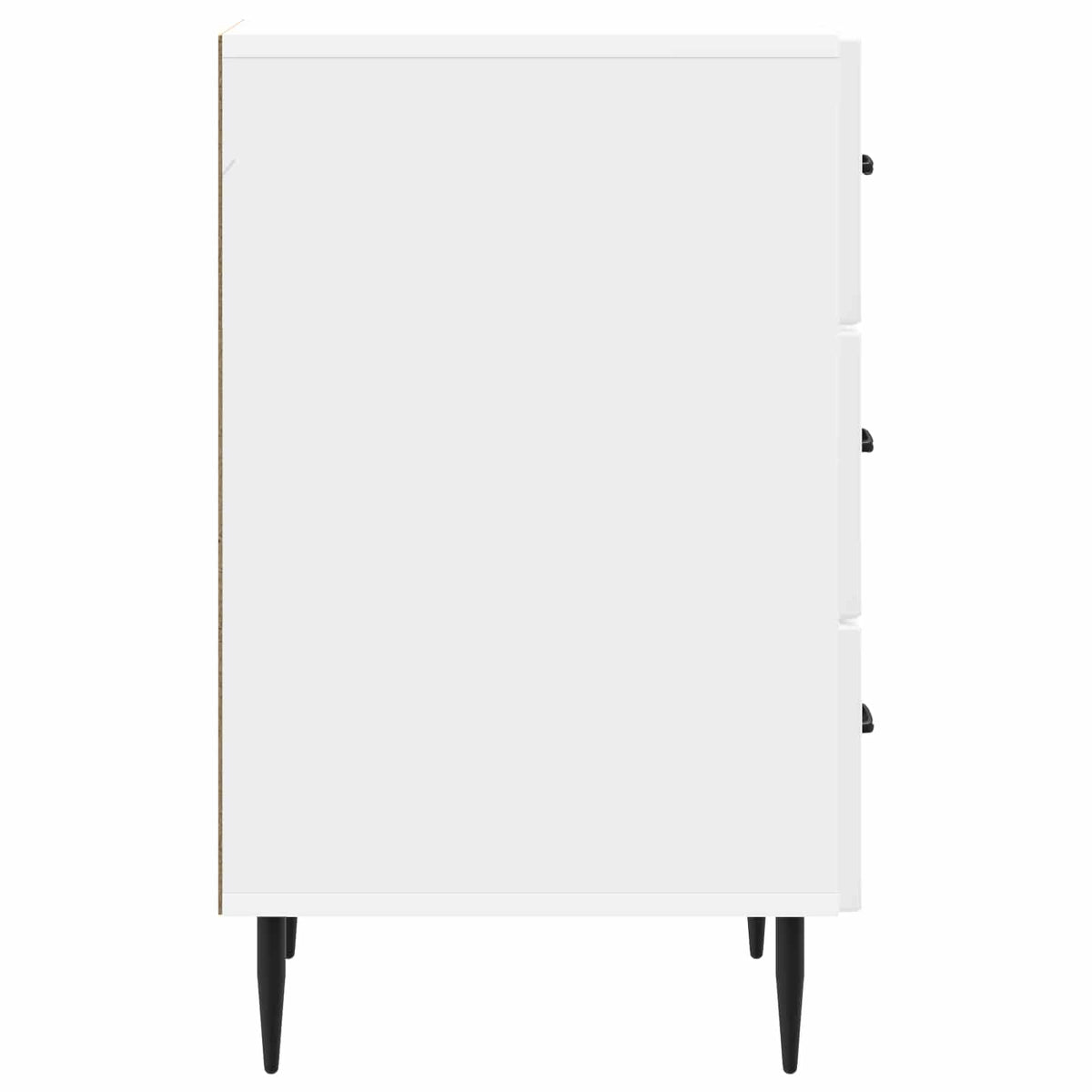Noćni ormar s ladicama Bijela visokog sjaja 43 x 41 x 66,5 cm