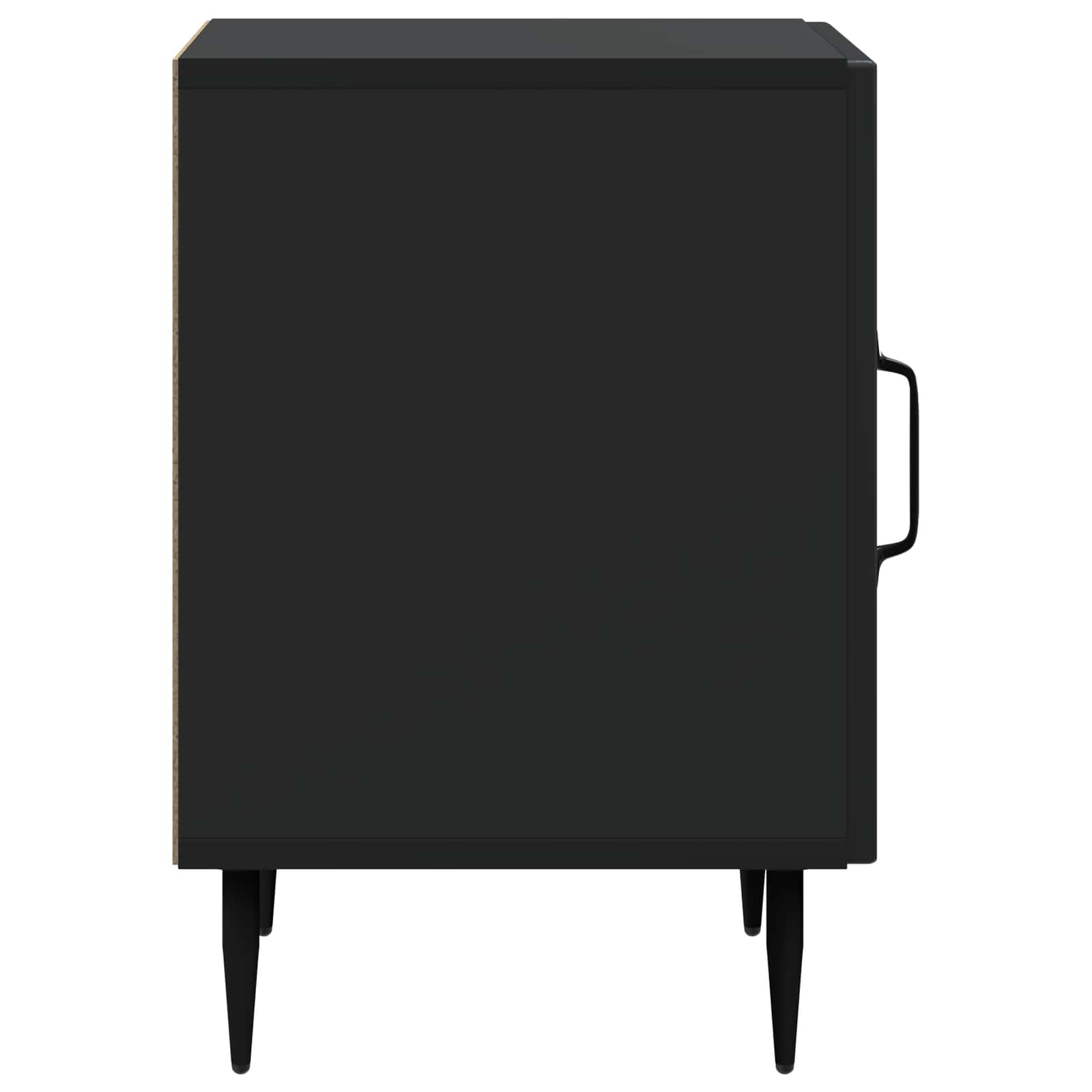 Noćni ormar Crna 43 x 34,5 x 50 cm Konstruirano drvo