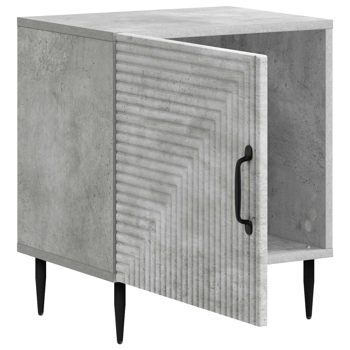 Noćni ormar 2 kom. Betonska siva 43 x 34,5 x 50 cm