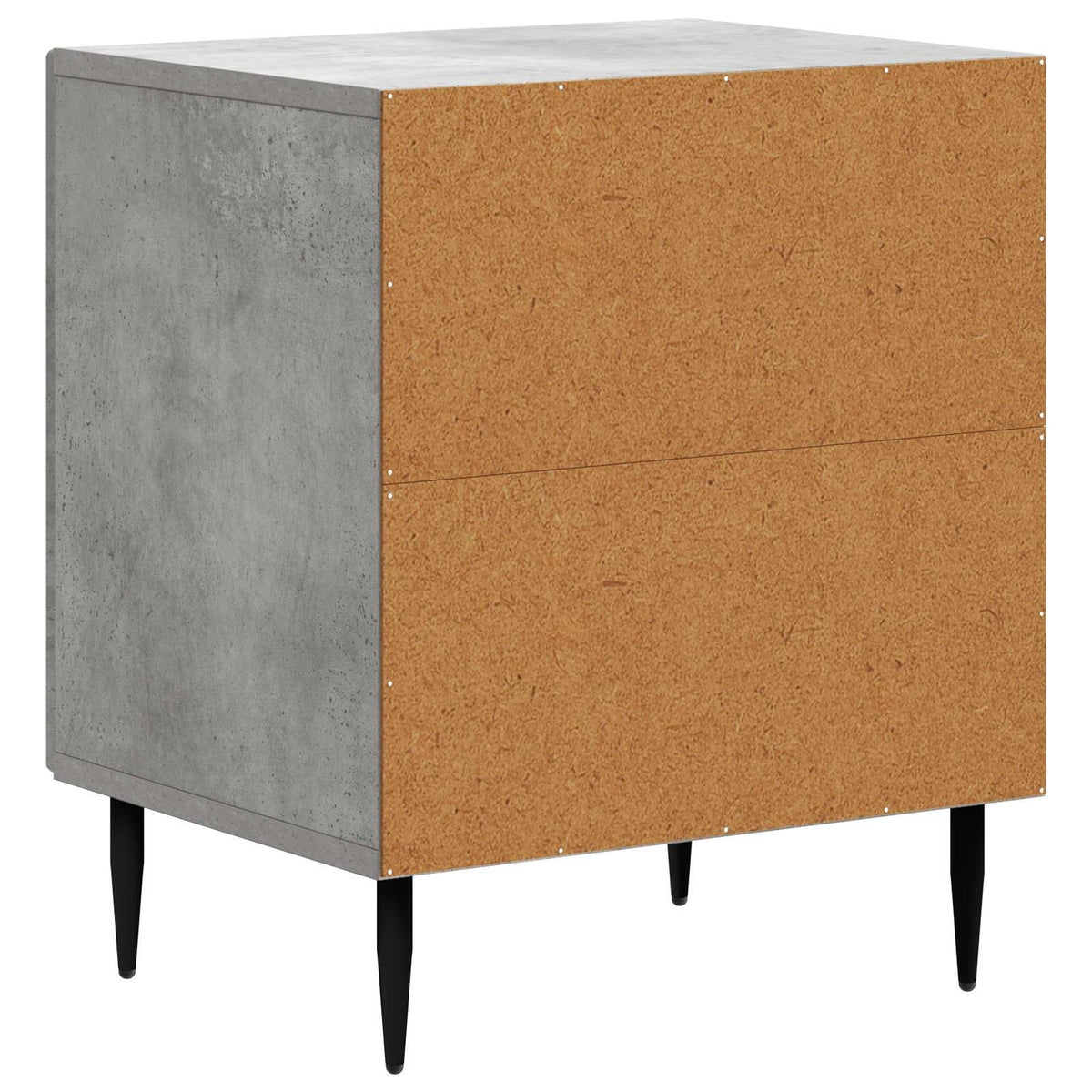 Noćni ormar 2 kom. Betonska siva 43 x 34,5 x 50 cm