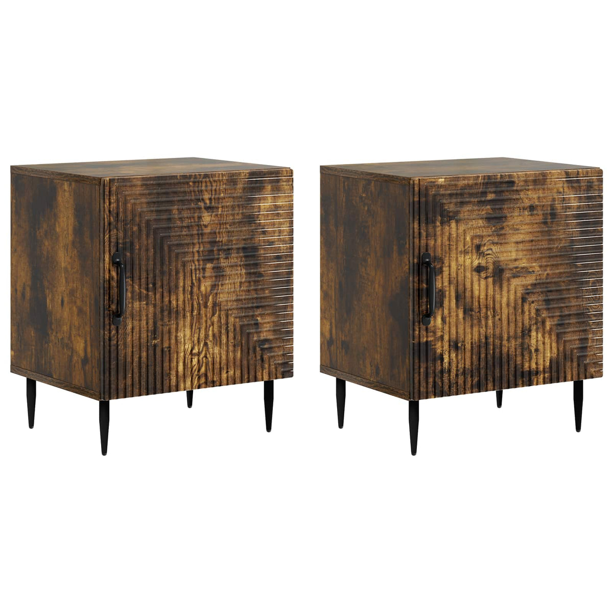 Noćni ormar 2 pcs Dimljeni hrast 43 x 34,5 x 50 cm