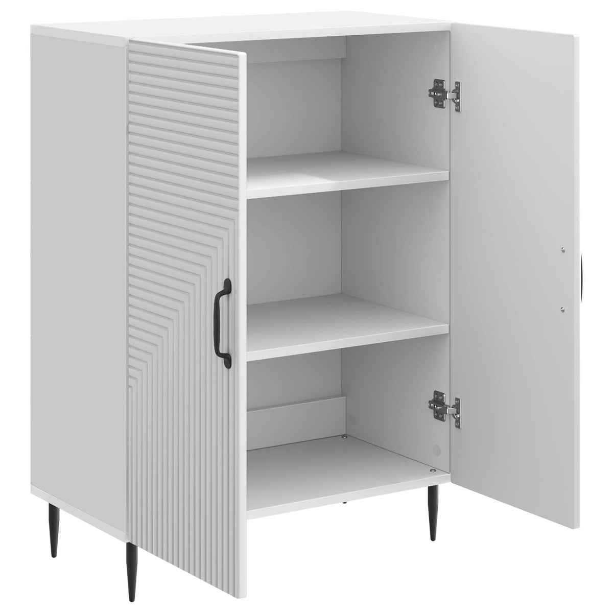 Kreveta Bijela visokog sjaja 66 x 34,5 x 89,5 cm