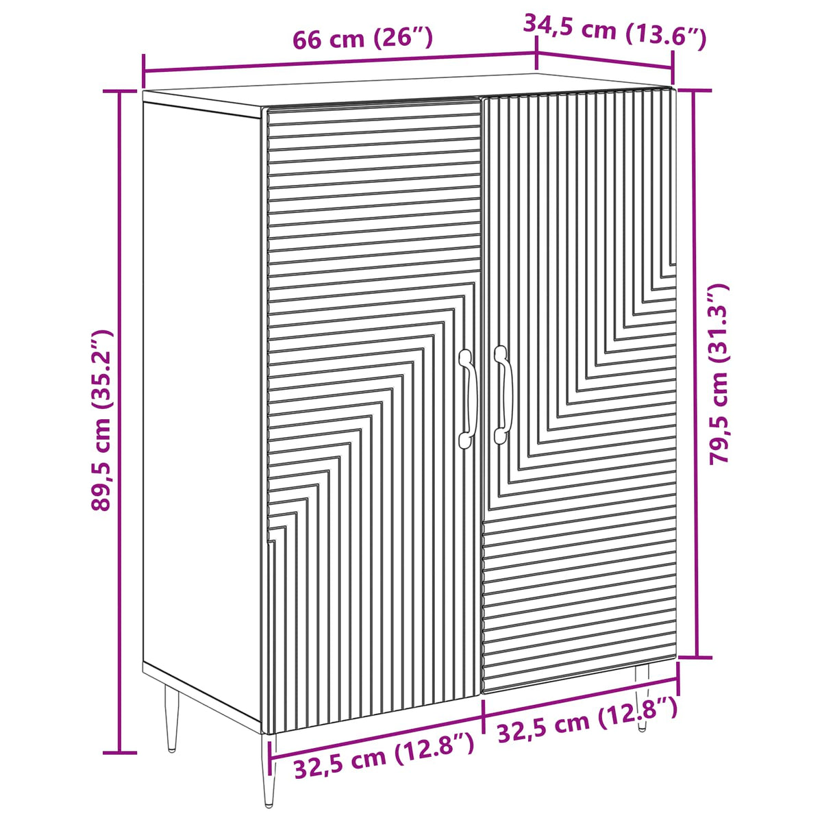 Kreveta Bijela visokog sjaja 66 x 34,5 x 89,5 cm