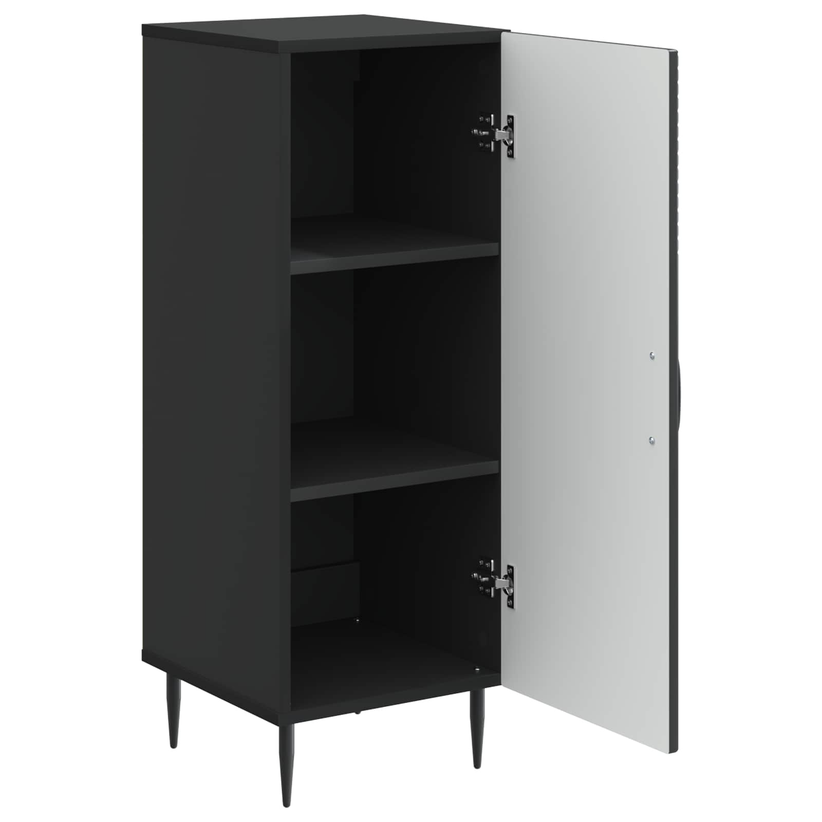 Kreveta Crna 33 x 34,5 x 89,5 cm Konstruirano drvo