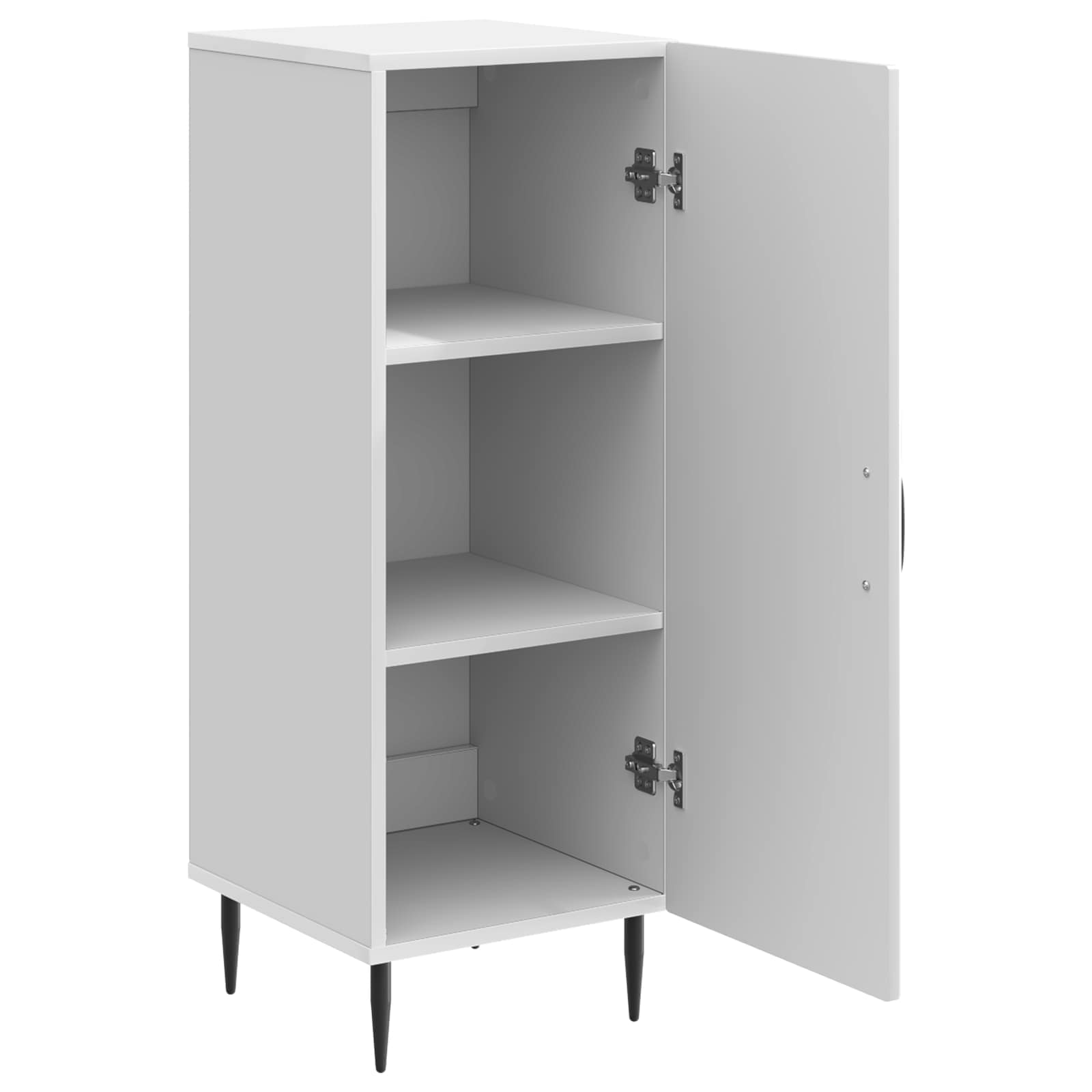 Kreveta Bijela visokog sjaja 33 x 34,5 x 89,5 cm