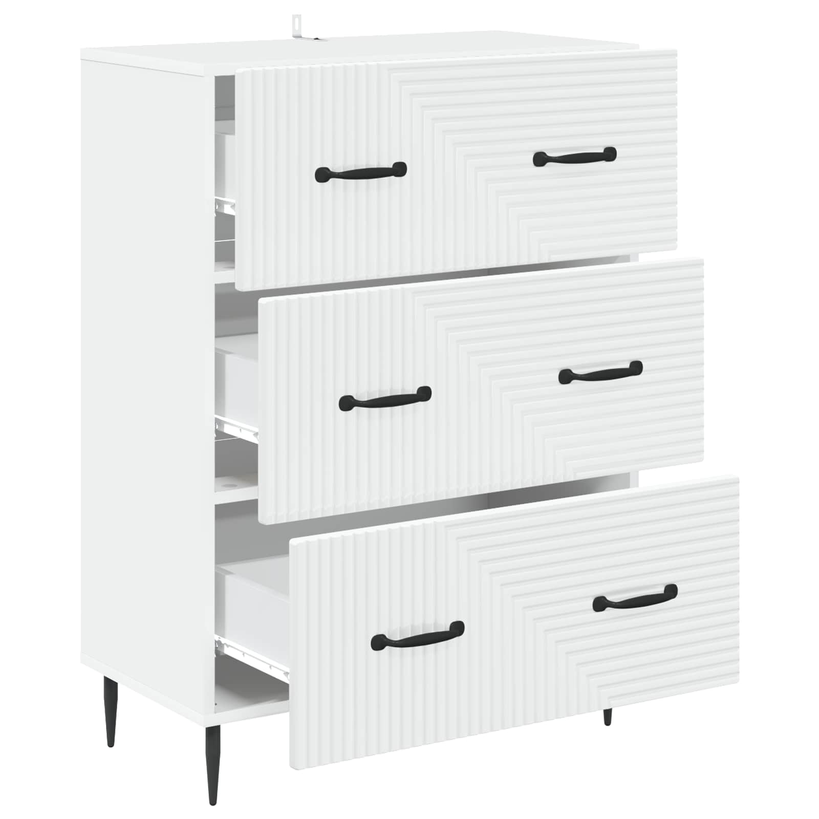 Ormar s ladicama Bijela 66 x 34,5 x 89,5 cm Konstruirano drvo