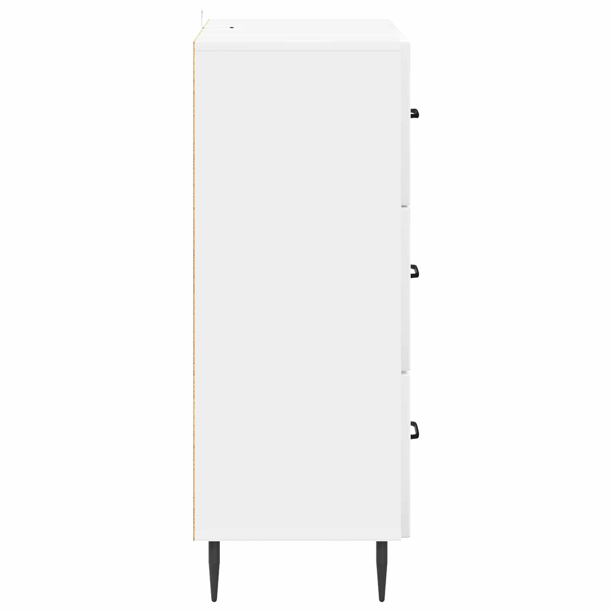Ormar s ladicama Bijela visokog sjaja 66 x 34,5 x 89,5 cm