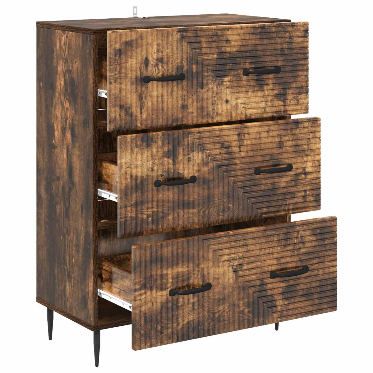 Ormar s ladicama Dimljeni hrast 66 x 34,5 x 89,5 cm