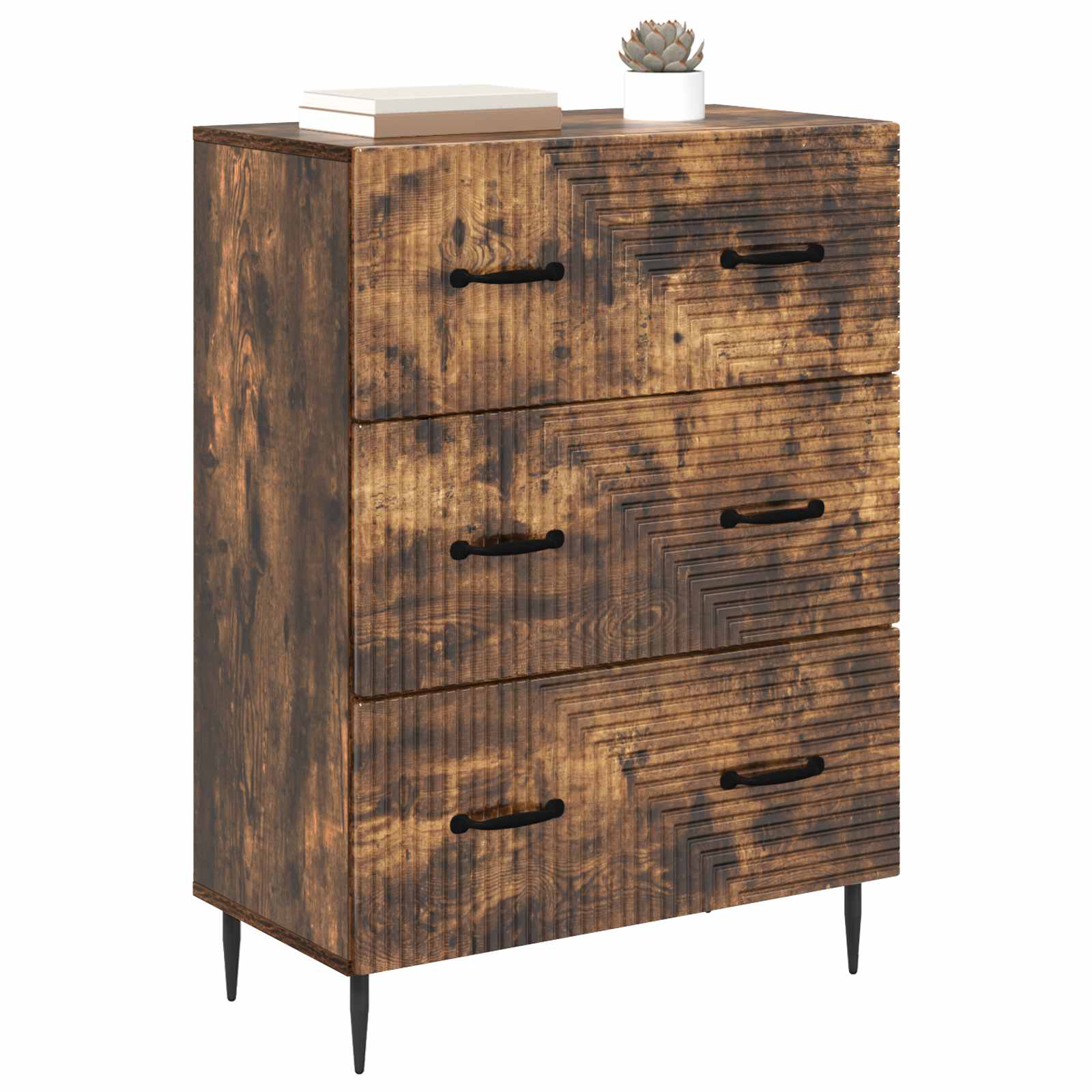 Ormar s ladicama Dimljeni hrast 66 x 34,5 x 89,5 cm