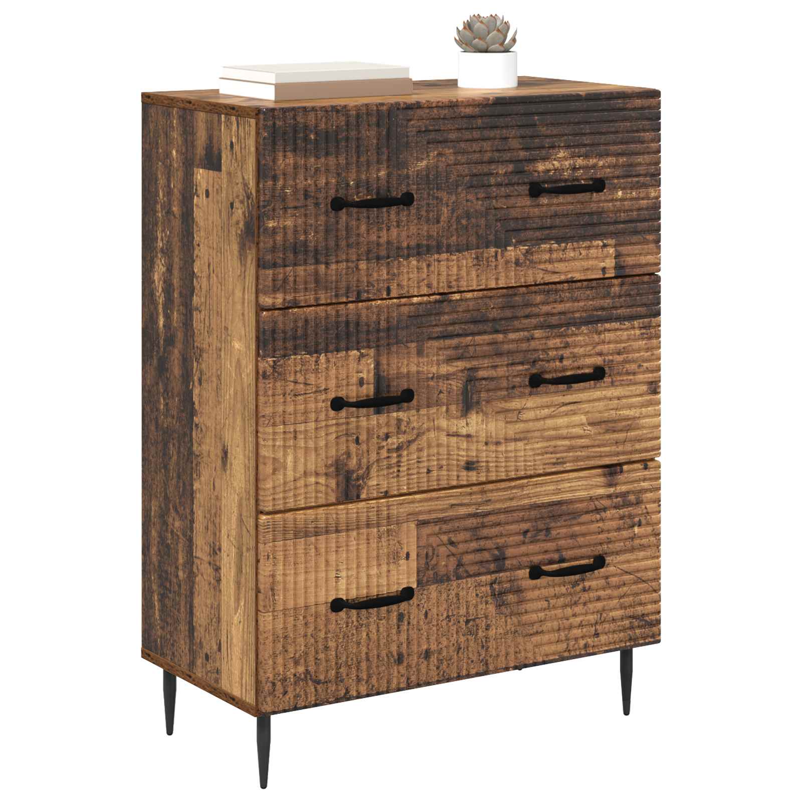 Ormar s ladicama Staro drvo 66 x 34,5 x 89,5 cm