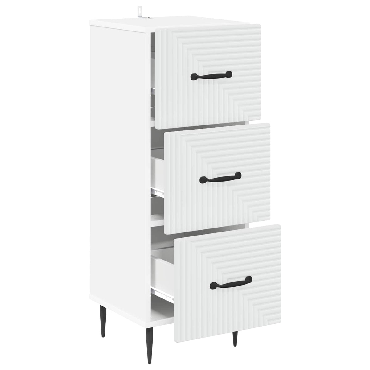 Ormar s ladicama Bijela 33 x 34,5 x 89,5 cm Konstruirano drvo