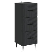 Ormar s ladicama Crna 33 x 34,5 x 89,5 cm Konstruirano drvo