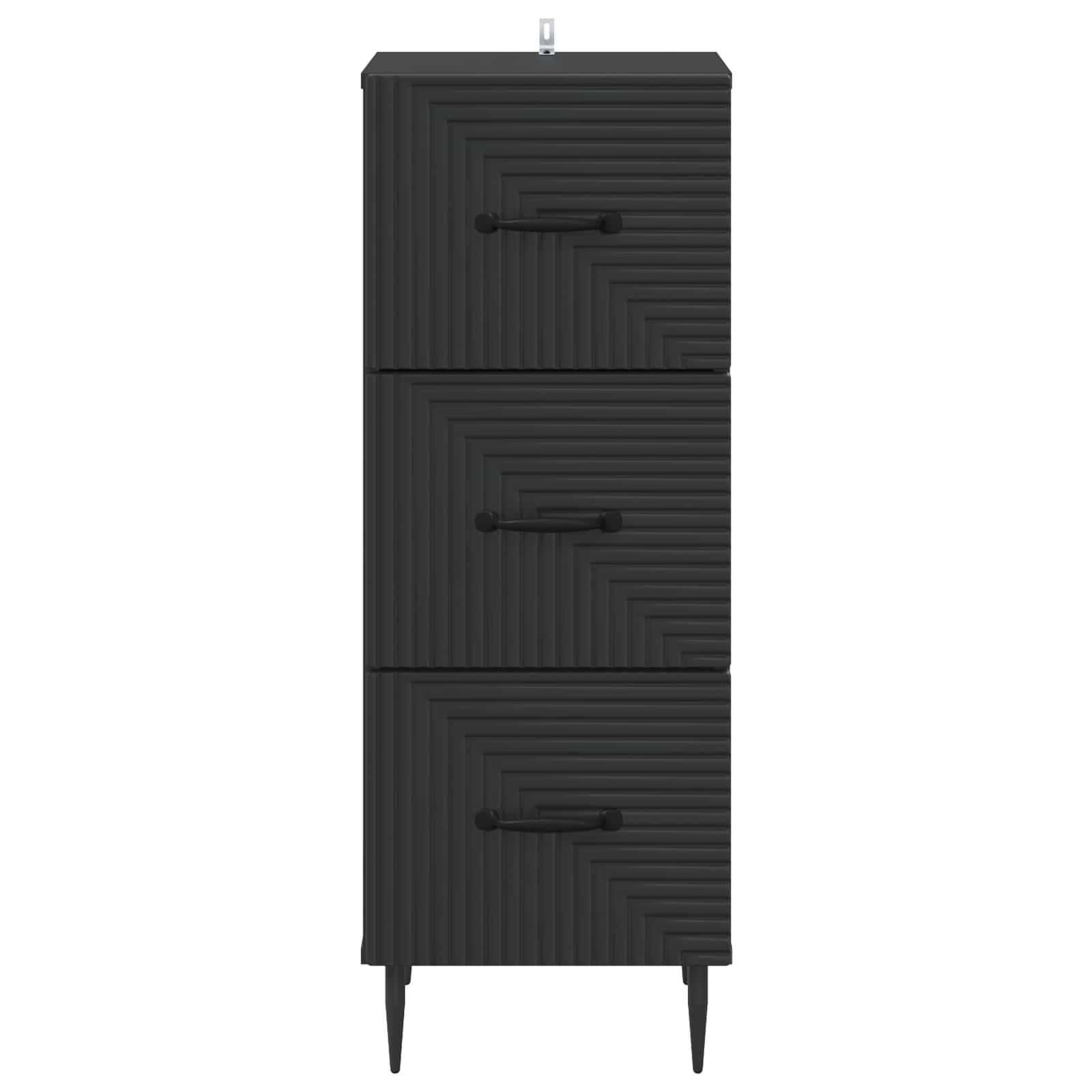 Ormar s ladicama Crna 33 x 34,5 x 89,5 cm Konstruirano drvo