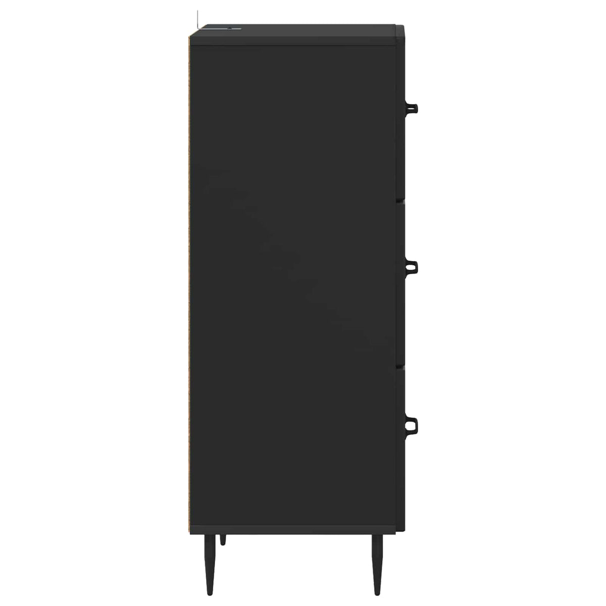 Ormar s ladicama Crna 33 x 34,5 x 89,5 cm Konstruirano drvo
