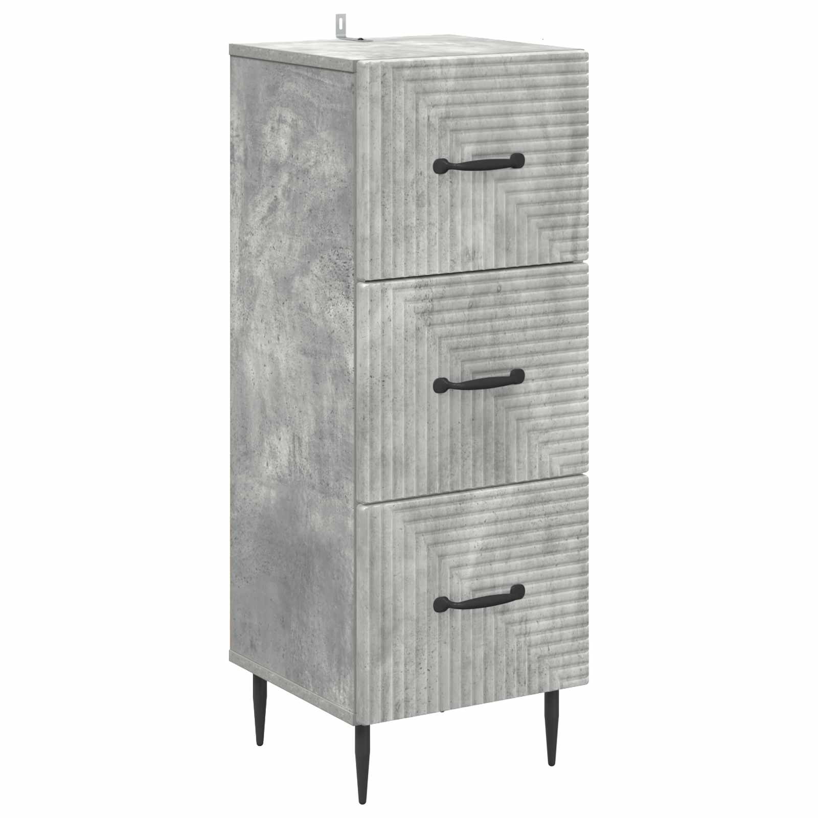 Ormar s ladicama Betonska siva 33 x 34,5 x 89,5 cm