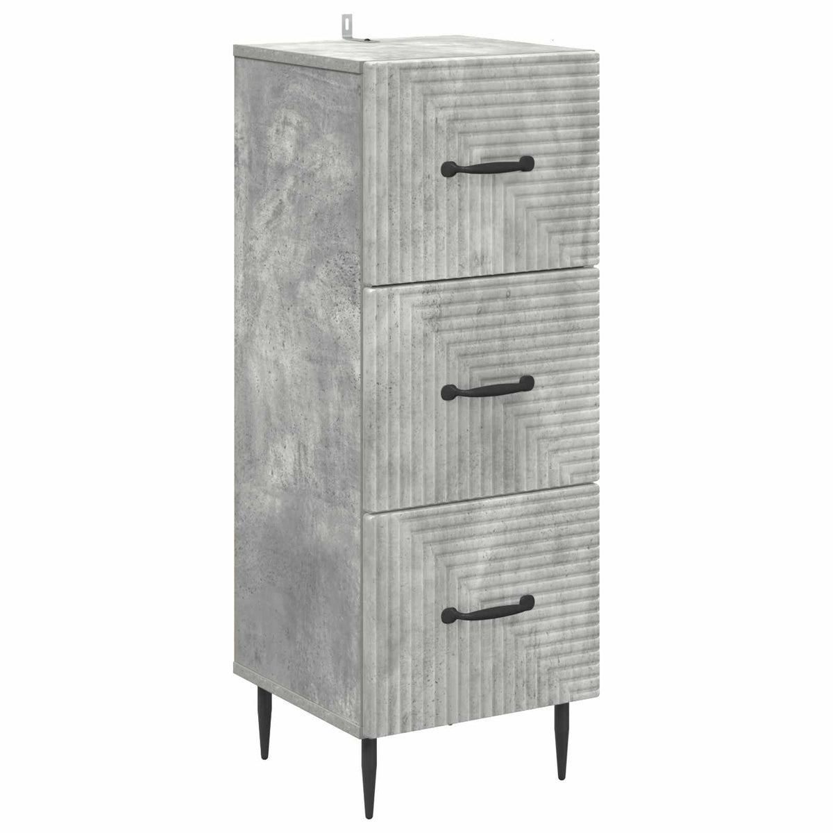 Ormar s ladicama Betonska siva 33 x 34,5 x 89,5 cm
