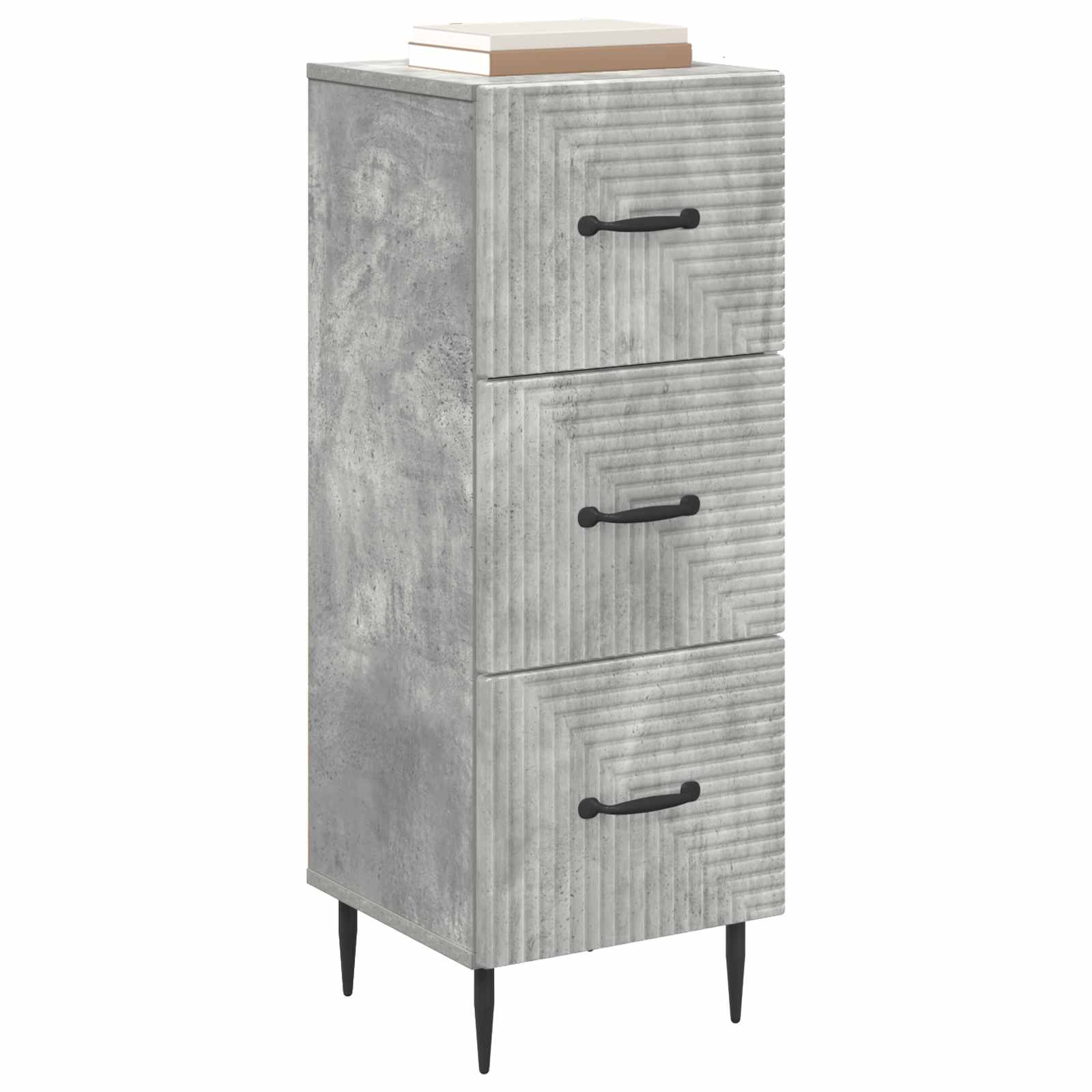 Ormar s ladicama Betonska siva 33 x 34,5 x 89,5 cm