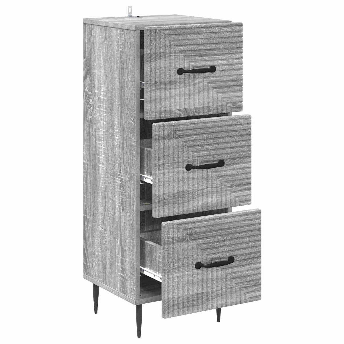 Ormar s ladicama Siva sonoma 33 x 34,5 x 89,5 cm