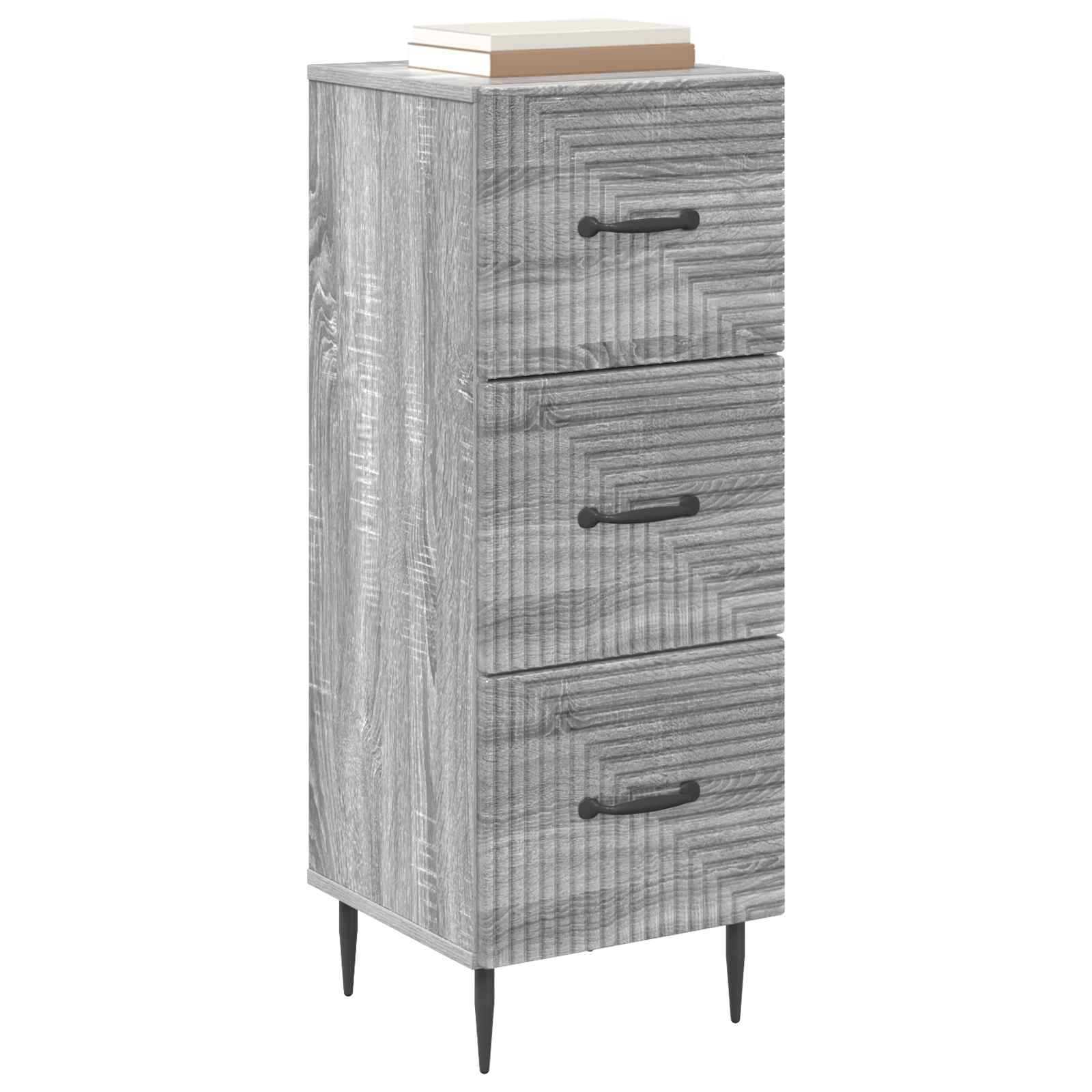 Ormar s ladicama Siva sonoma 33 x 34,5 x 89,5 cm