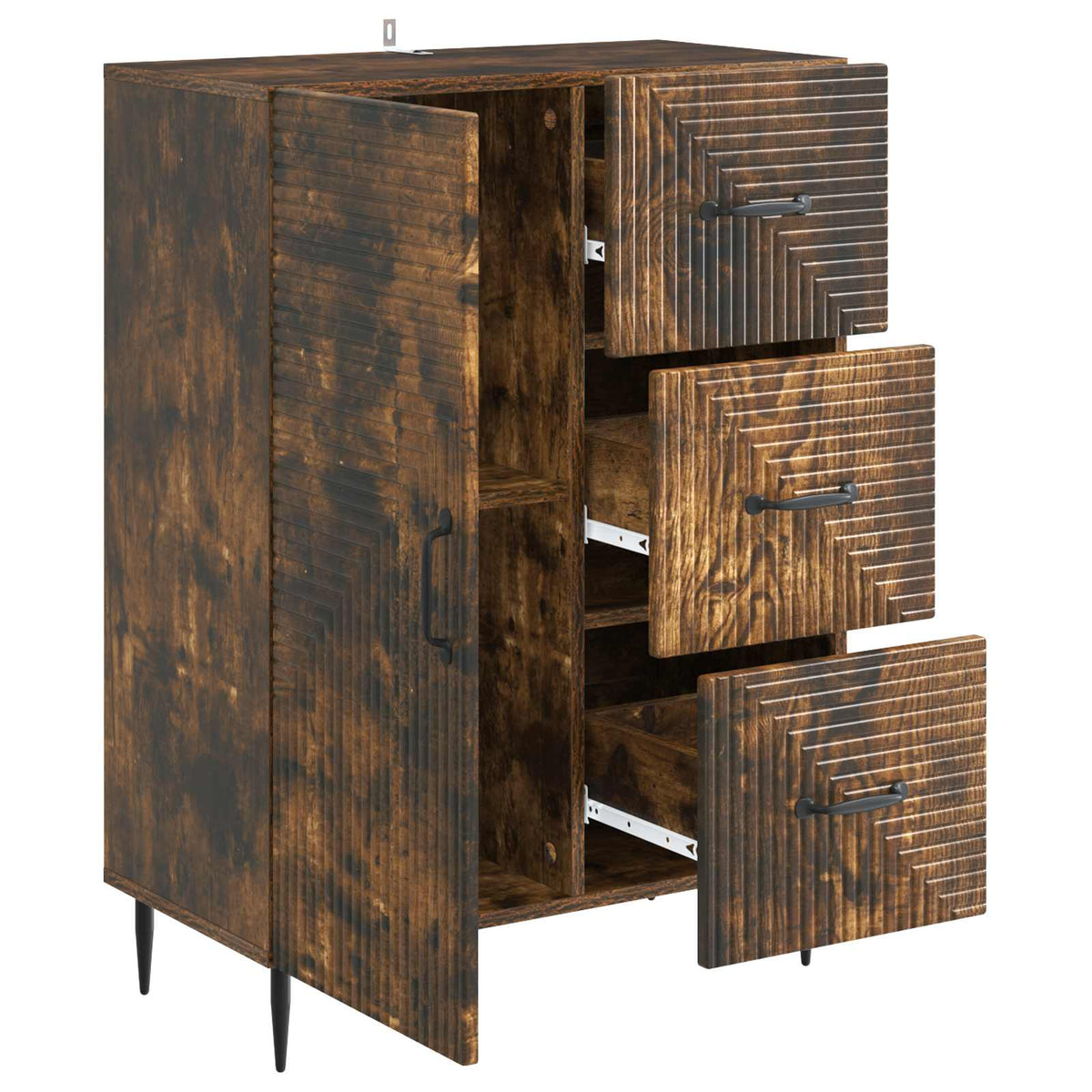 Kreveta Dimljeni hrast 66 x 34,5 x 89,5 cm Konstruirano drvo