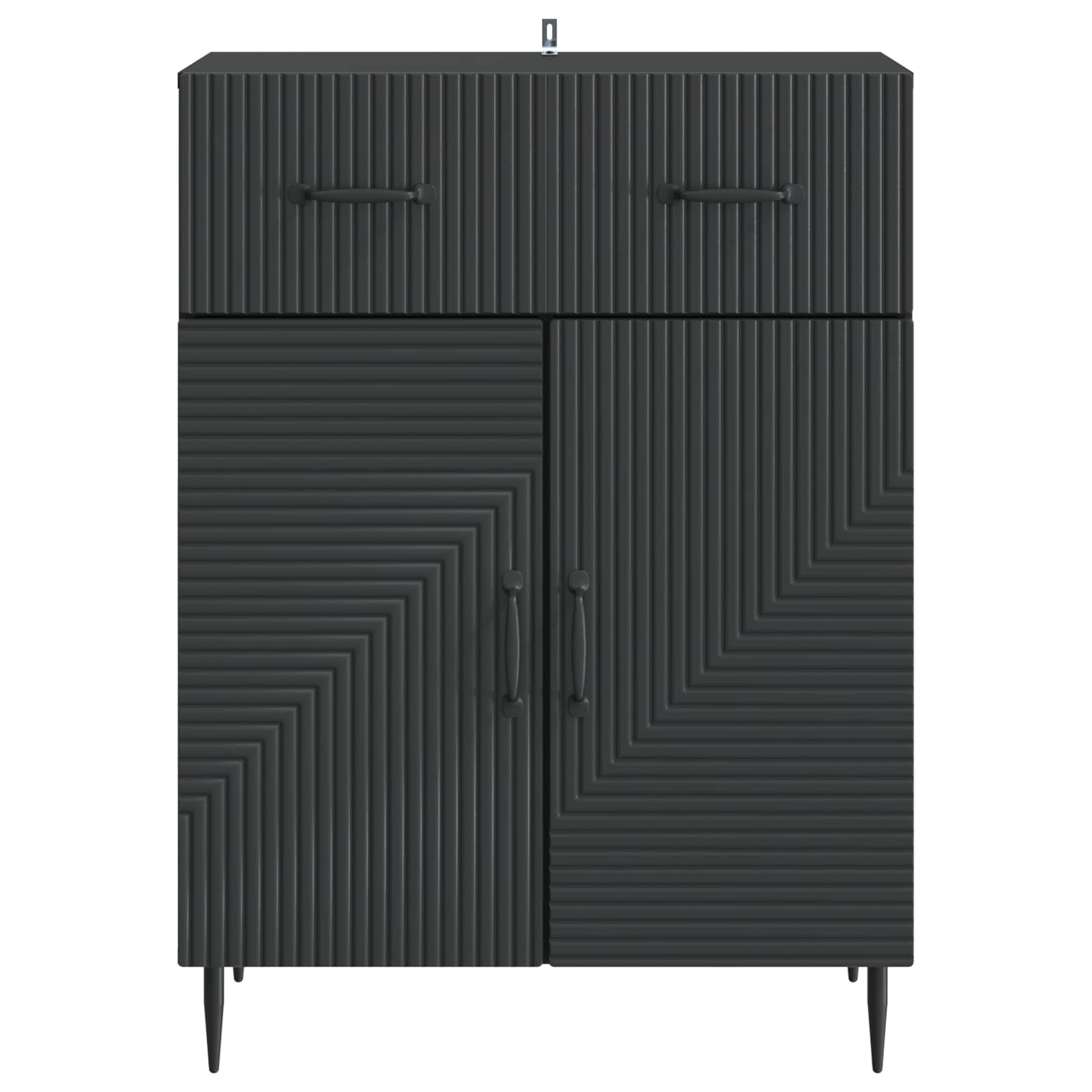 Kreveta s ladicama Crna 66 x 34,5 x 89,5 cm Konstruirano drvo
