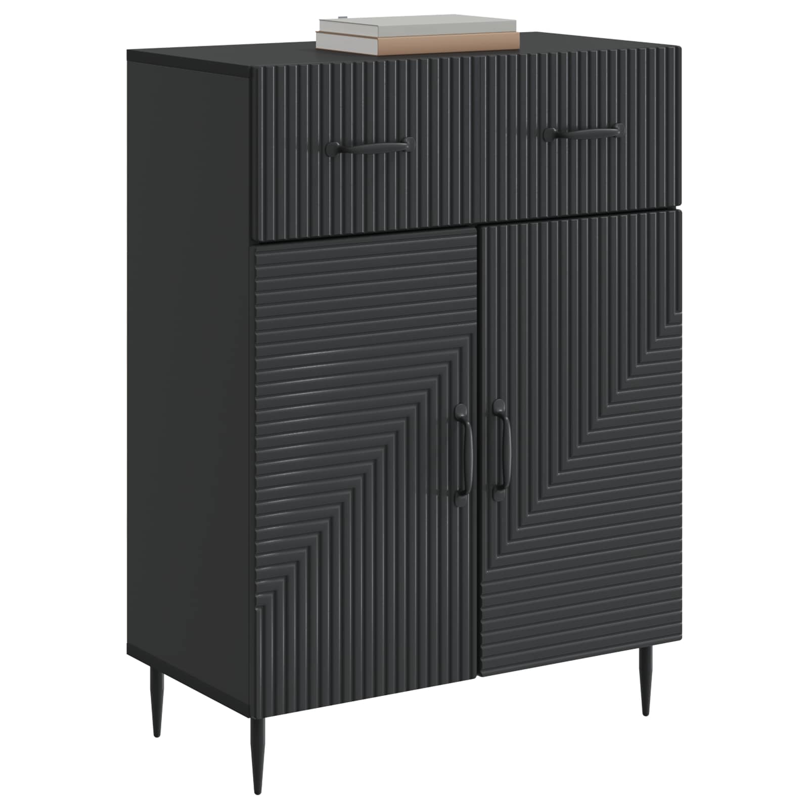 Kreveta s ladicama Crna 66 x 34,5 x 89,5 cm Konstruirano drvo