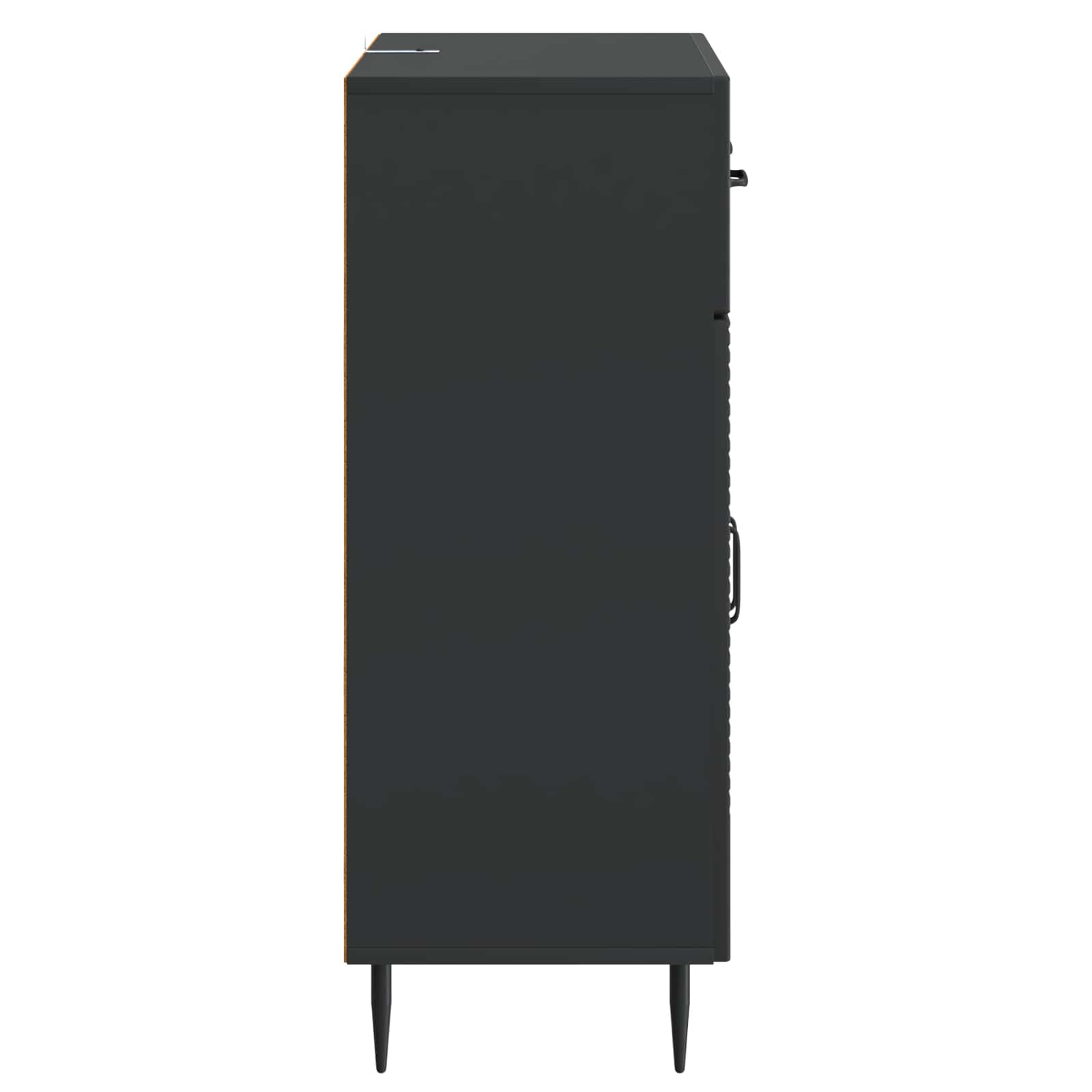 Kreveta s ladicama Crna 66 x 34,5 x 89,5 cm Konstruirano drvo