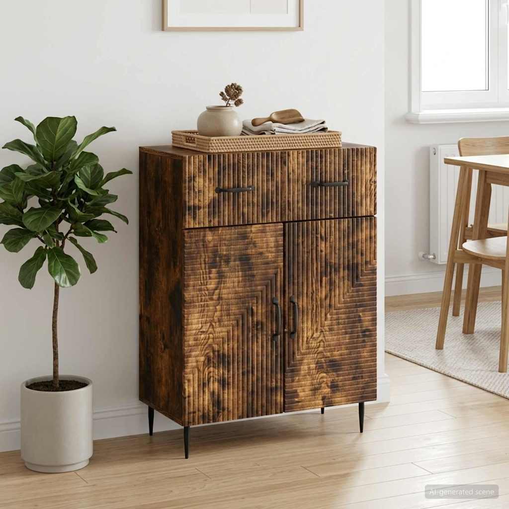 Kreveta Dimljeni hrast 66 x 34,5 x 89,5 cm Konstruirano drvo
