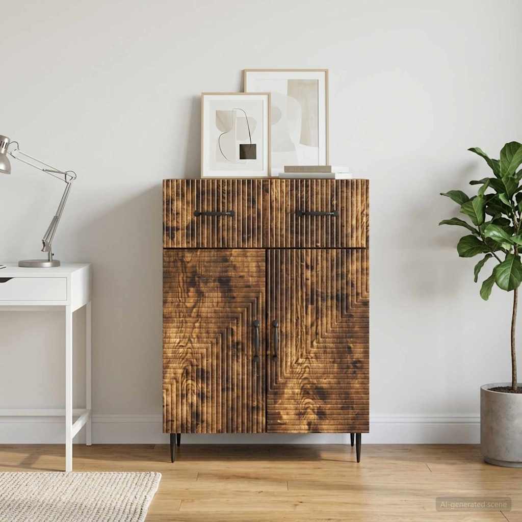 Kreveta Dimljeni hrast 66 x 34,5 x 89,5 cm Konstruirano drvo